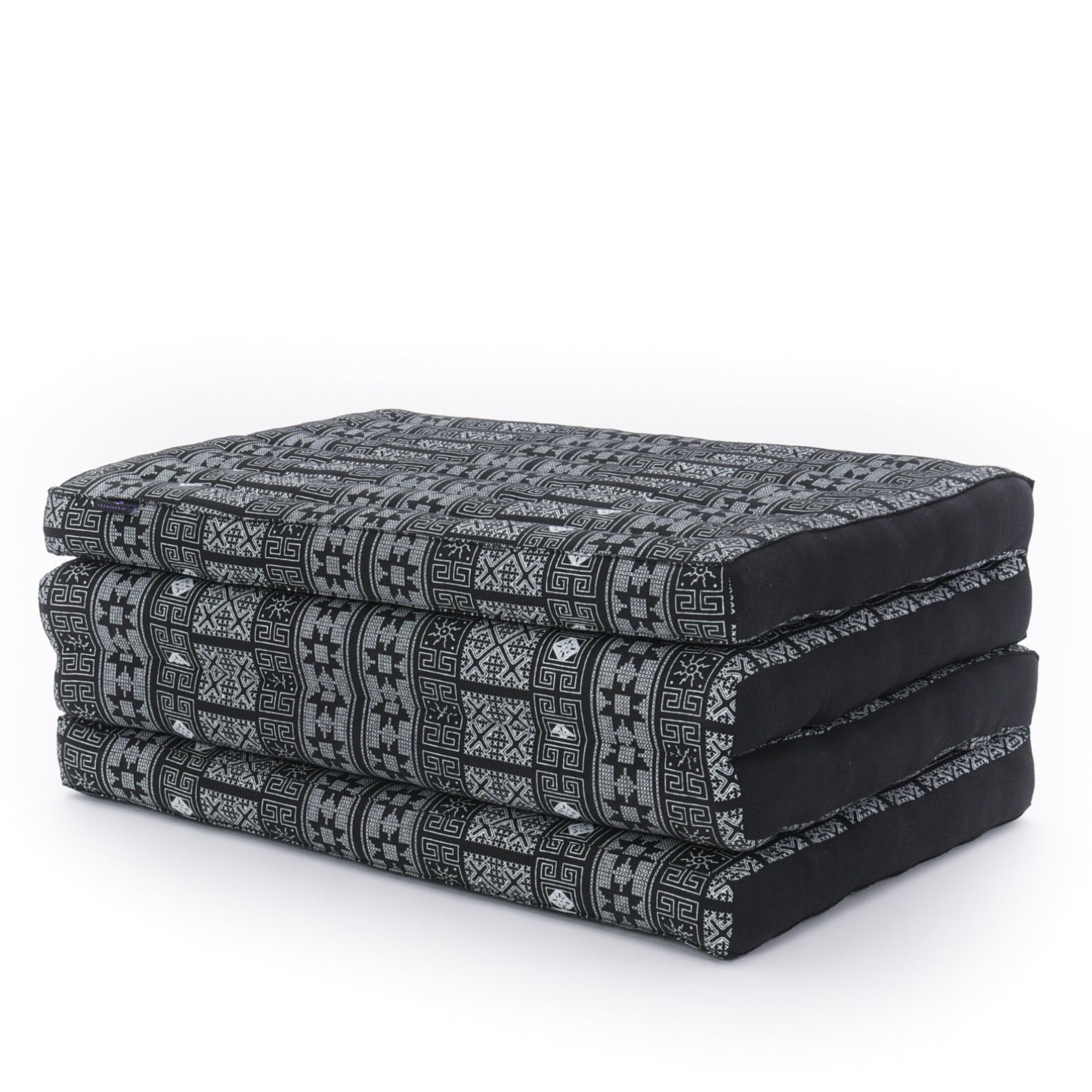 Kapok Folding Mattress – Thick Cotton Padded Guest Bed for Home, Sleeping & Mindfulness Corner, Cbt4 - Black, M: 79x28