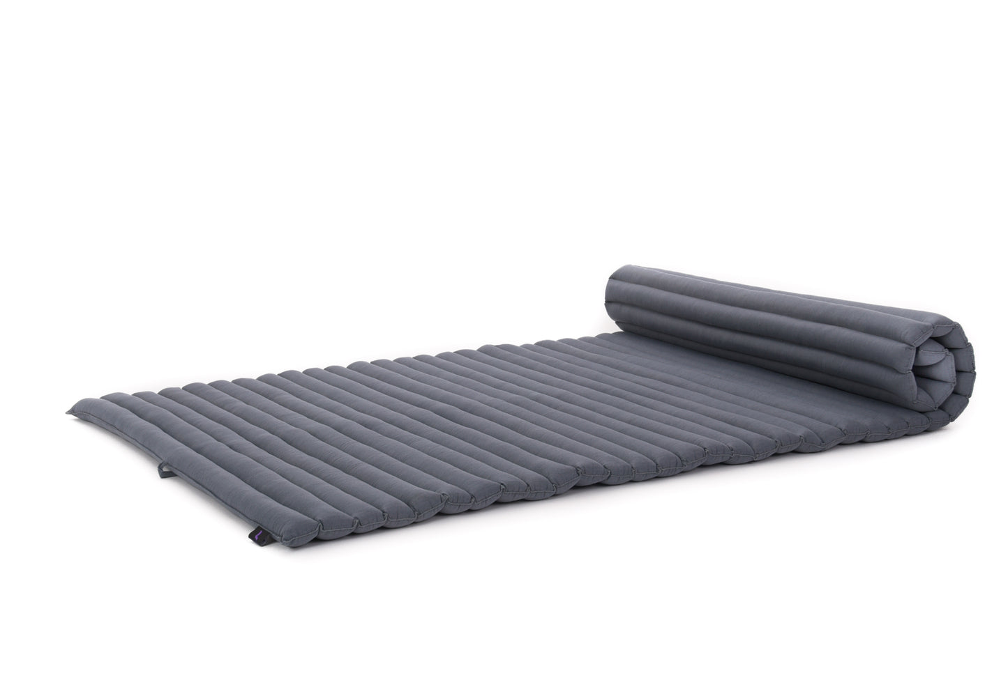 Kapok Roll-Up Mattress – Foldable Sleeping & Relax Mat with Cotton Cover for Home & Outdoor Use, Cl13 - Grey, L: 75x39