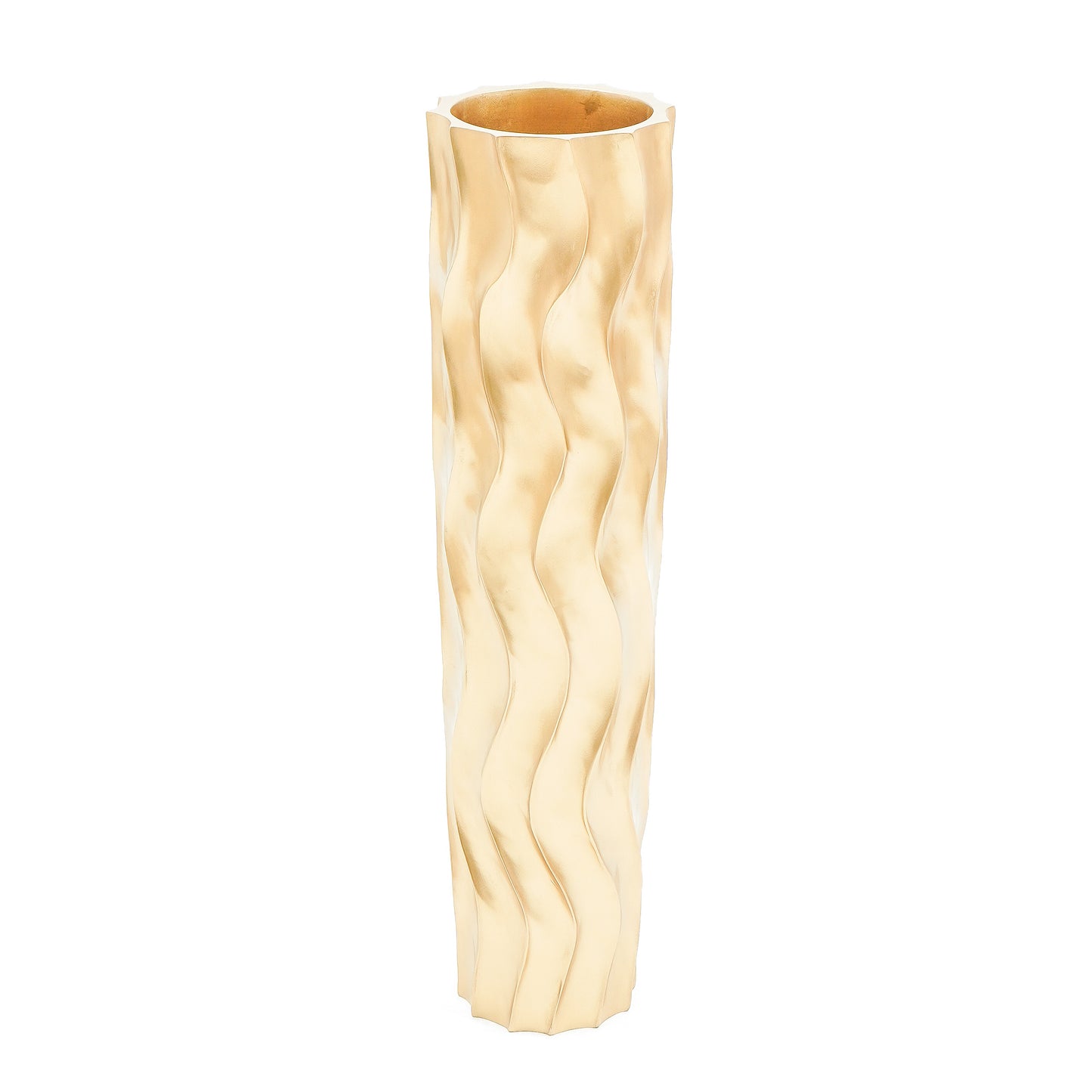 Large Mango Wood Floor Vase – Handcrafted Decorative Highlight from Thailand