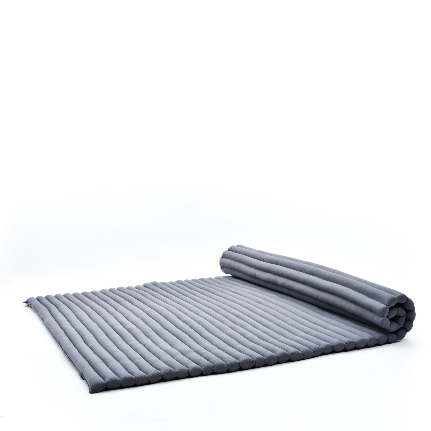 Kapok Roll-Up Mattress – Foldable Sleeping & Relax Mat with Cotton Cover for Home & Outdoor Use, Cl13 - Grey, XL: 75x57