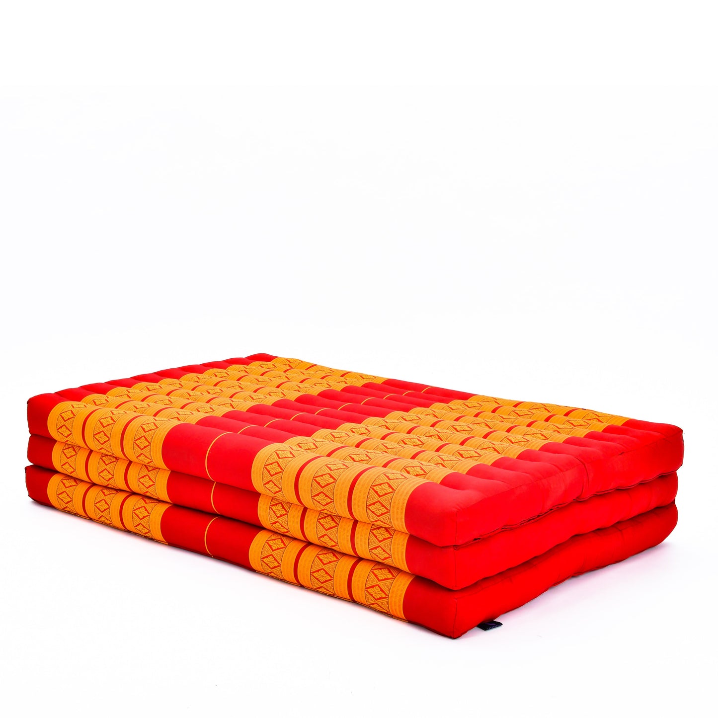 Kapok Folding Mattress – Thick Cotton Padded Guest Bed for Home, Sleeping & Mindfulness Corner, Sf02 - Orange, L: 79x39