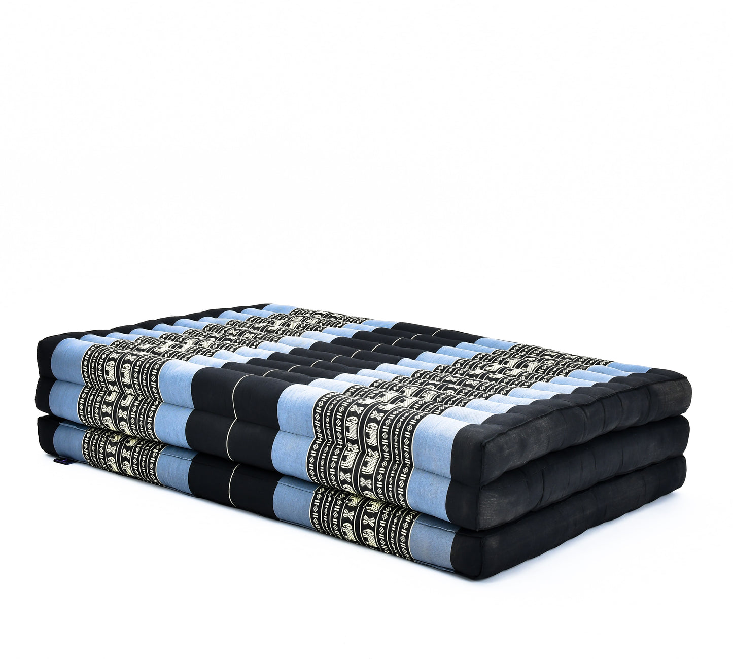 Kapok Folding Mattress – Thick Cotton Padded Guest Bed for Home, Sleeping & Mindfulness Corner, Sf15 - Blue, L: 79x39