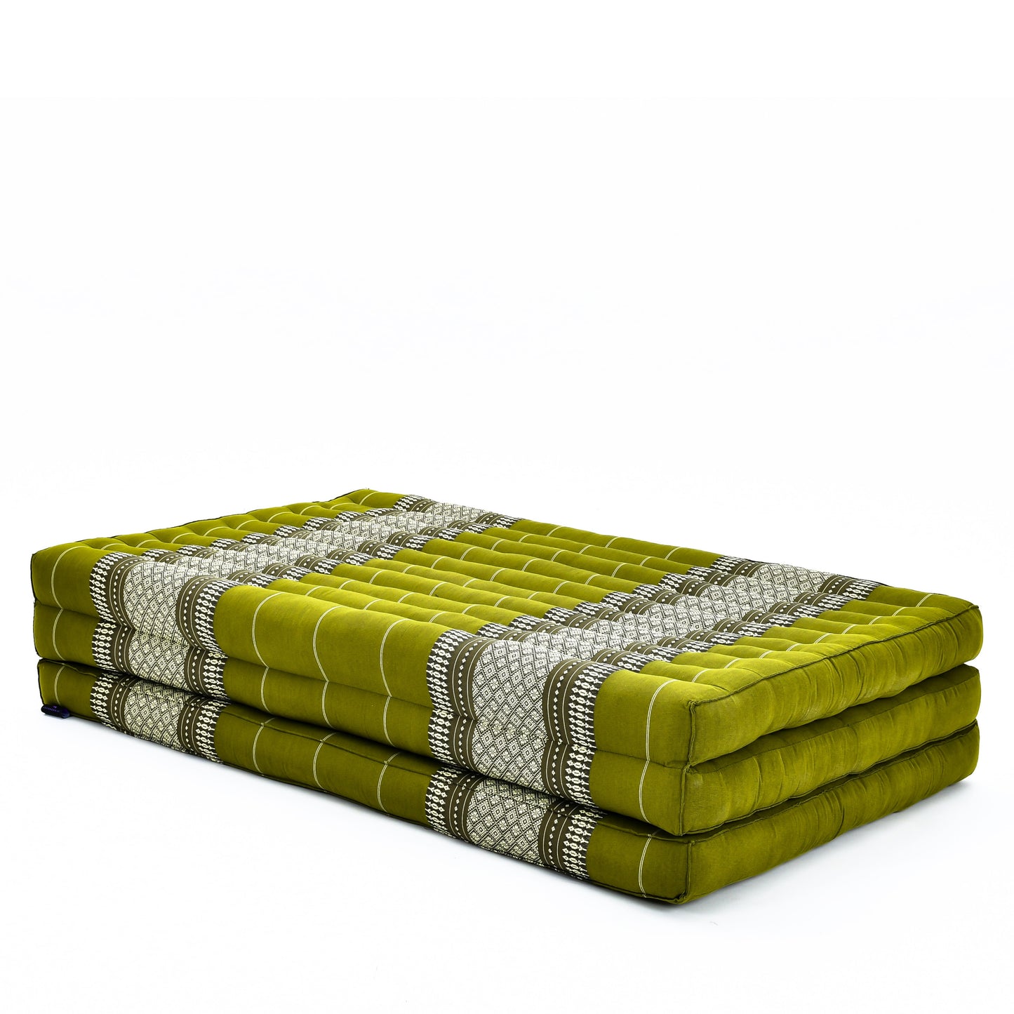 Kapok Folding Mattress – Thick Cotton Padded Guest Bed for Home, Sleeping & Mindfulness Corner, Sf17 - Green, L: 79x39