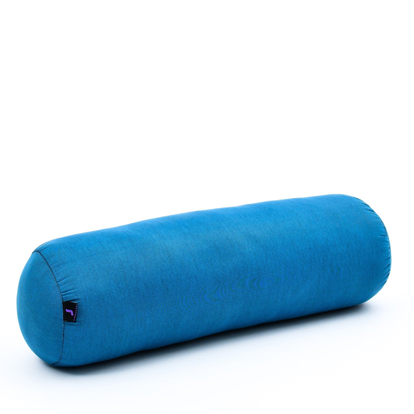 Large Yoga Bolster – Kapok-Filled Meditation Cushion with Cotton Cover, Cl22 - Light Blue