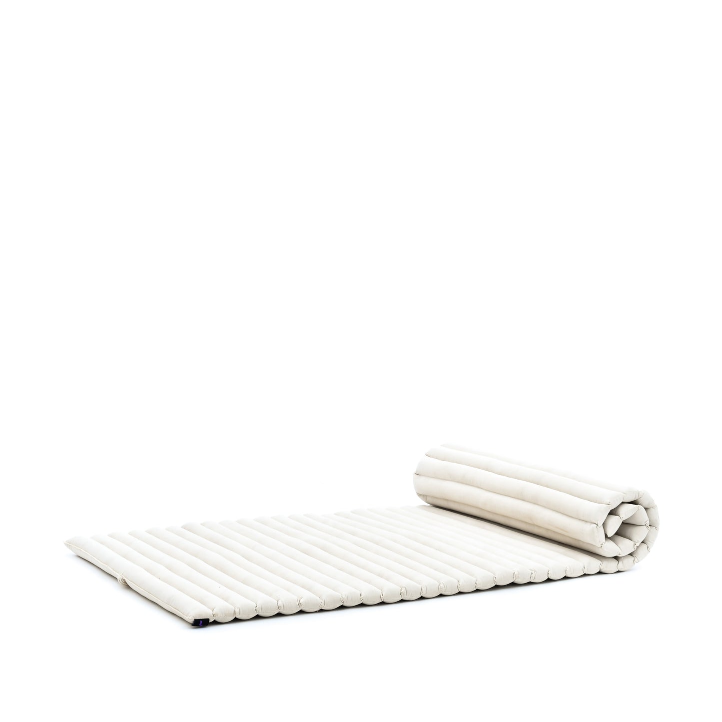 Kapok Roll-Up Mattress – Foldable Sleeping & Relax Mat with Cotton Cover for Home & Outdoor Use, Cl01 - Ecru, M: 75x28