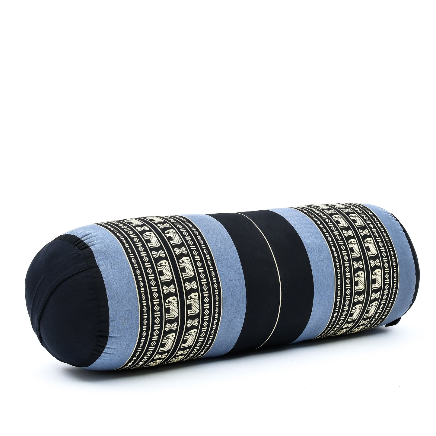 Large Yoga Bolster – Kapok-Filled Meditation Cushion with Cotton Cover, Sf15 - Blue