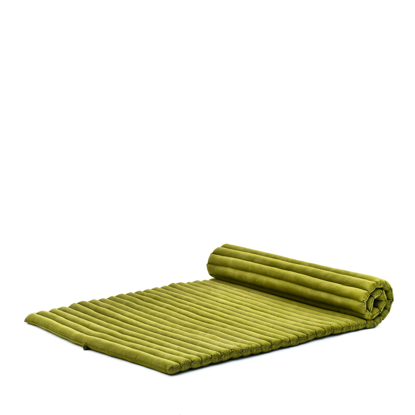 Kapok Roll-Up Mattress – Foldable Sleeping & Relax Mat with Cotton Cover for Home & Outdoor Use, Cl23 - Green, L: 75x39