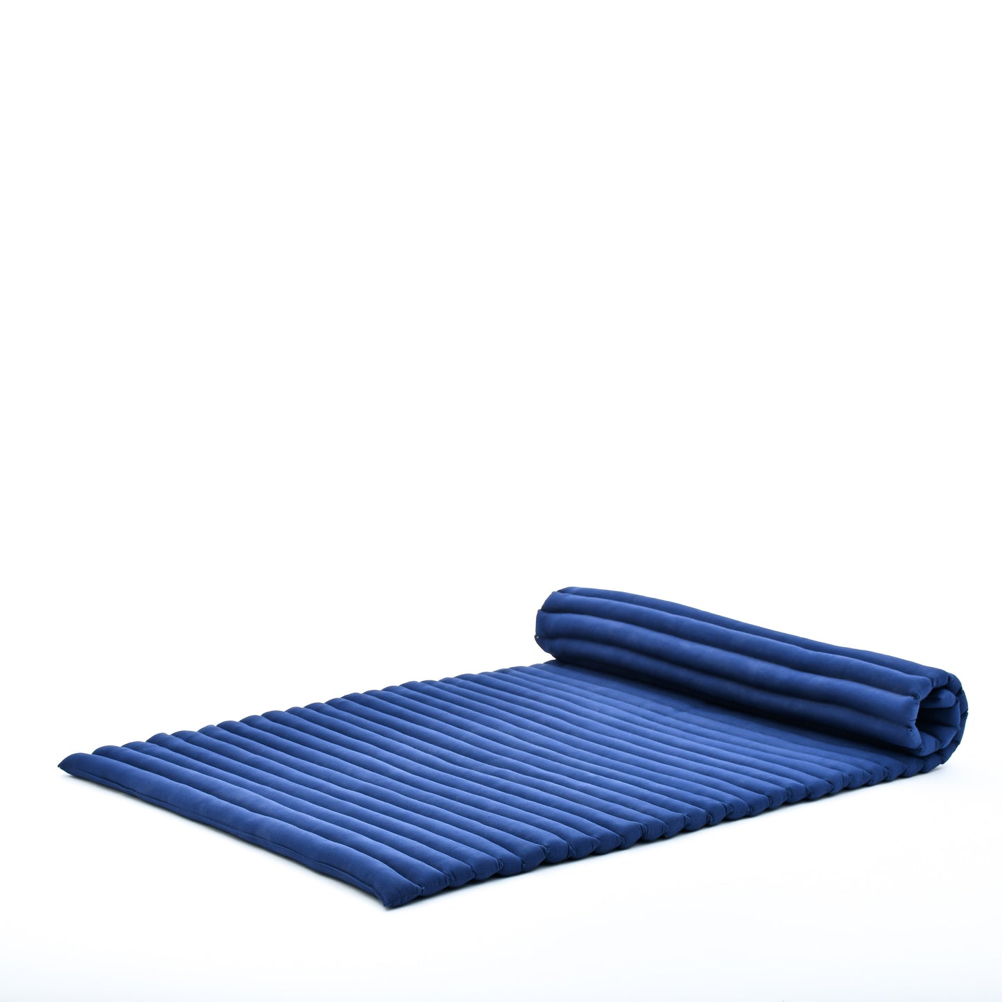Kapok Roll-Up Mattress – Foldable Sleeping & Relax Mat with Cotton Cover for Home & Outdoor Use, Cl44 - blue, L: 75x39