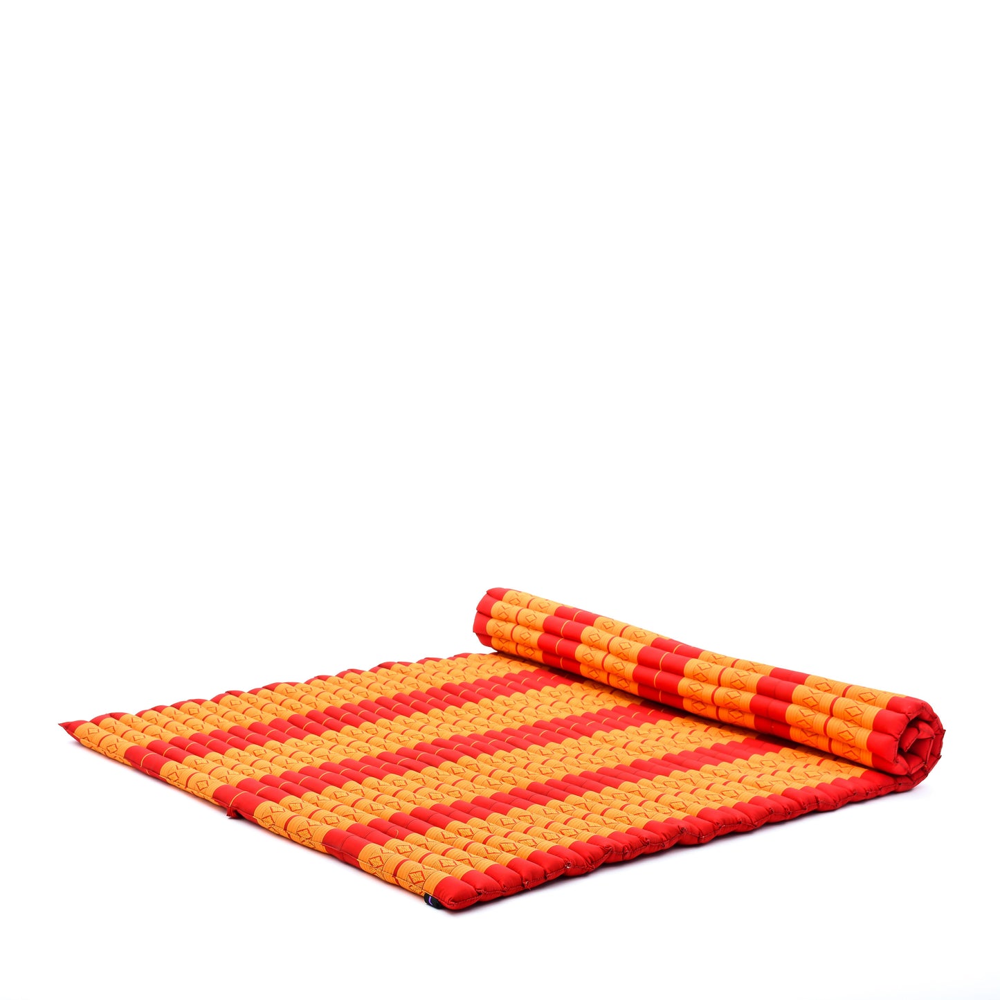 Kapok Roll-Up Mattress – Foldable Sleeping & Relax Mat with Cotton Cover for Home & Outdoor Use, Sf02 - Orange, XL: 75x57