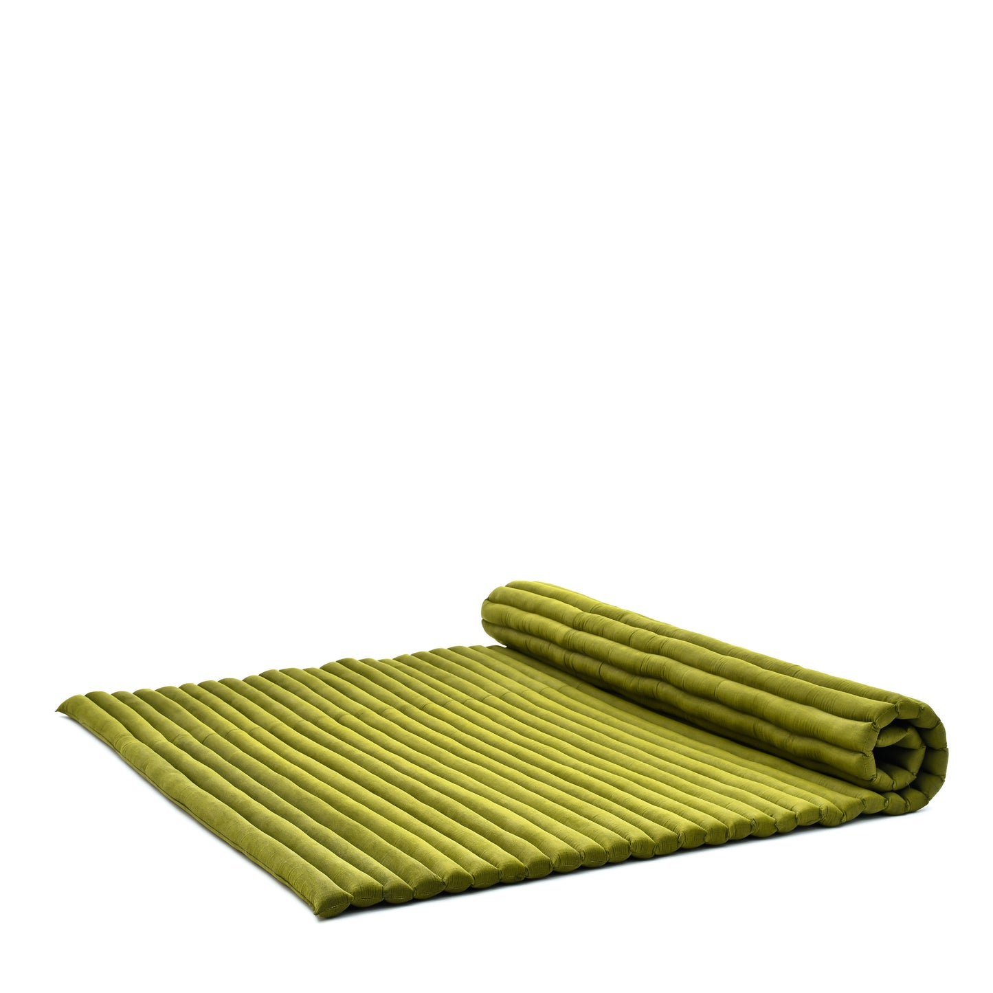 Kapok Roll-Up Mattress – Foldable Sleeping & Relax Mat with Cotton Cover for Home & Outdoor Use, Cl23 - Green, XL: 75x57