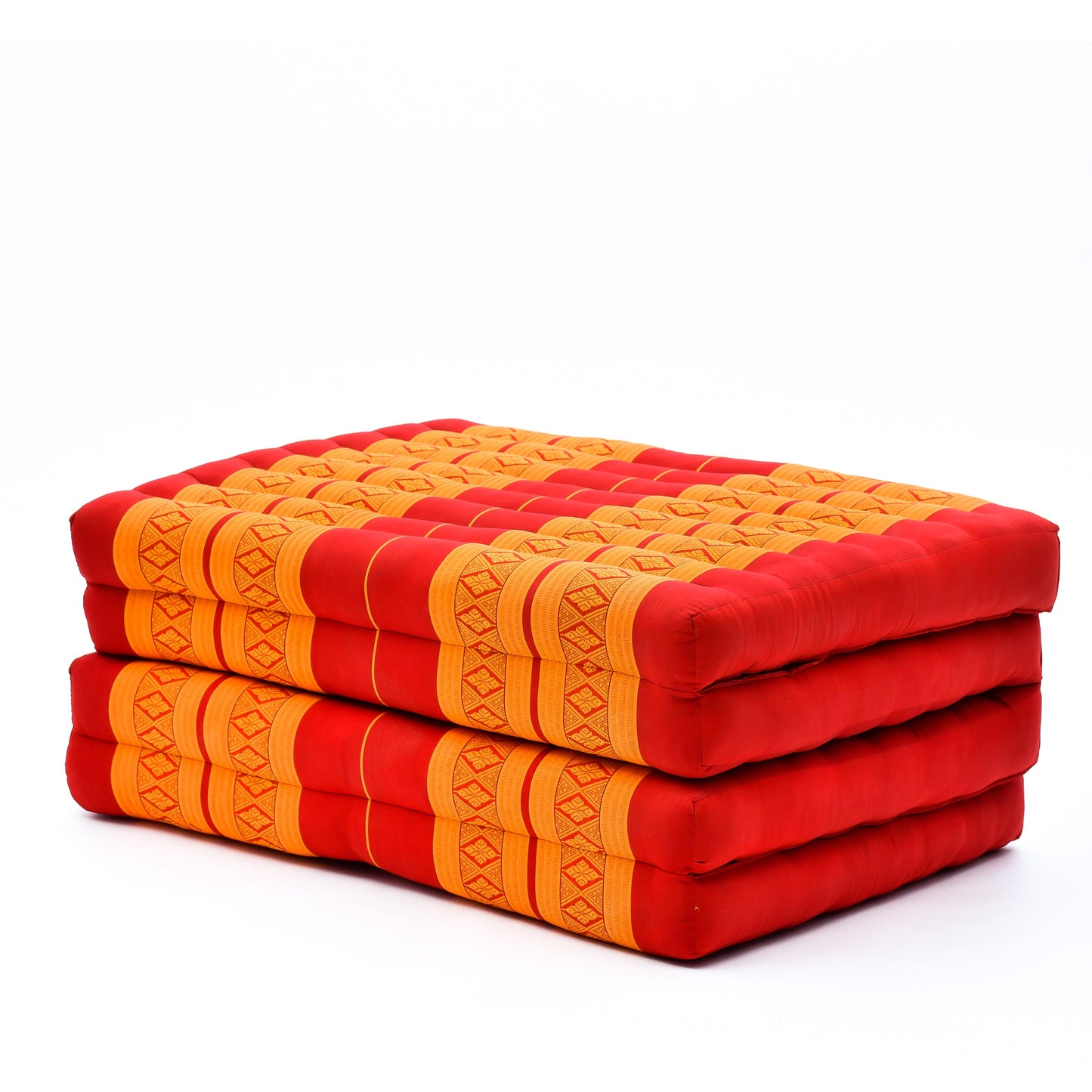 Kapok Folding Mattress – Thick Cotton Padded Guest Bed for Home, Sleeping & Mindfulness Corner, Sf02 - Orange, M: 79x28