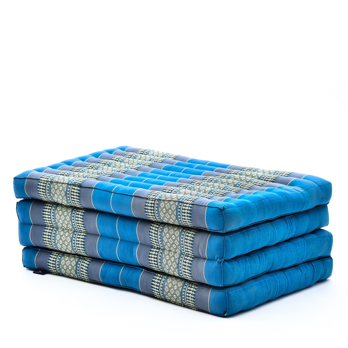 Kapok Folding Mattress – Thick Cotton Padded Guest Bed for Home, Sleeping & Mindfulness Corner, Sf22 - Blue, M: 79x28