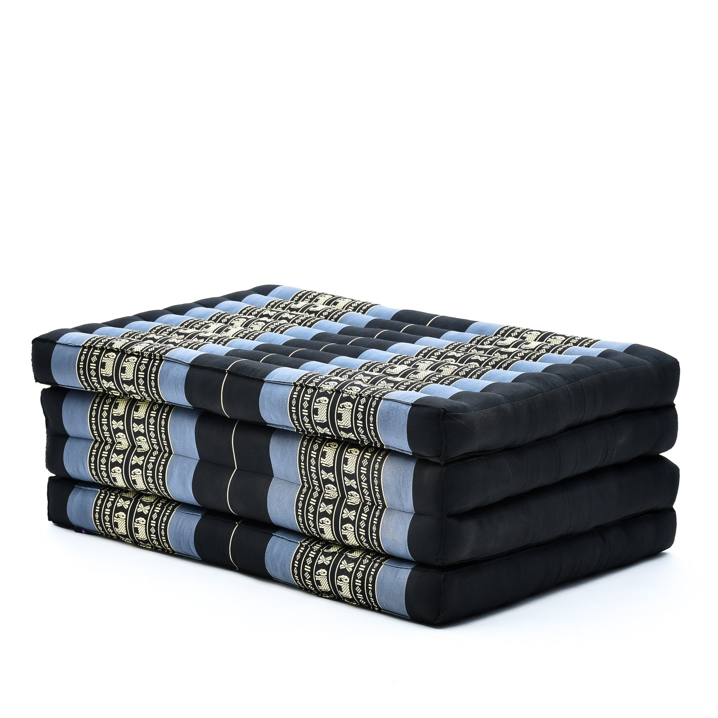 Kapok Folding Mattress – Thick Cotton Padded Guest Bed for Home, Sleeping & Mindfulness Corner, Sf15 - Blue, M: 79x28