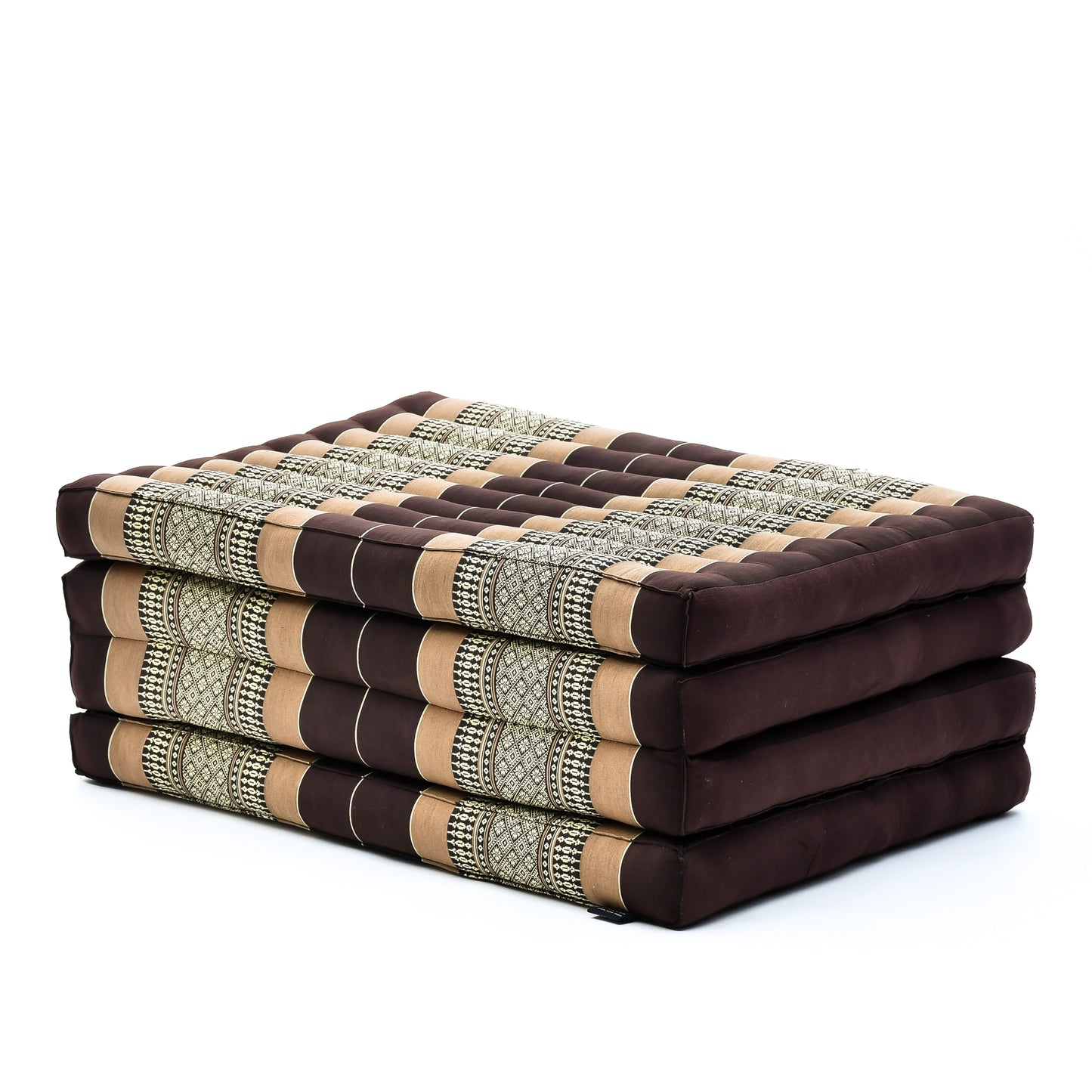 Kapok Folding Mattress – Thick Cotton Padded Guest Bed for Home, Sleeping & Mindfulness Corner, Sf10 - Brown, M: 79x28