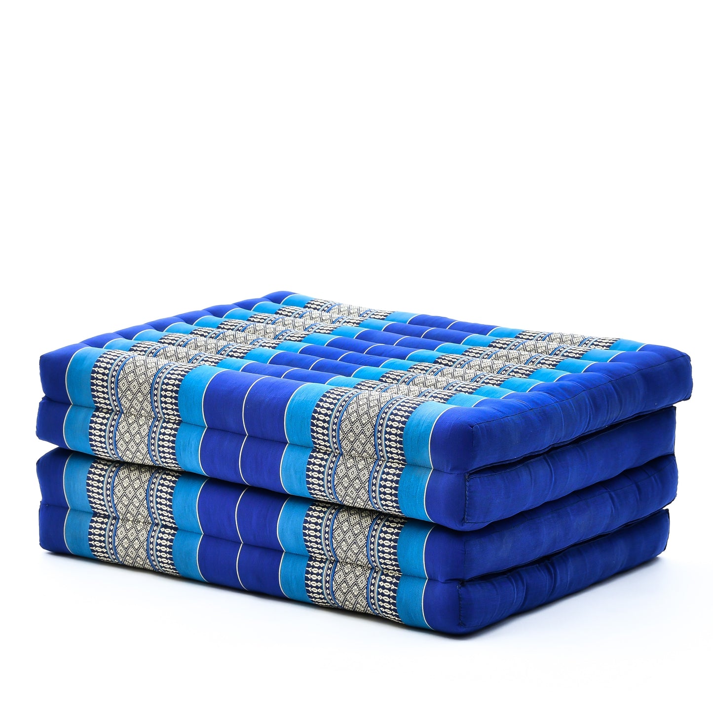 Kapok Folding Mattress – Thick Cotton Padded Guest Bed for Home, Sleeping & Mindfulness Corner, Sf28 - Blue, M: 79x28