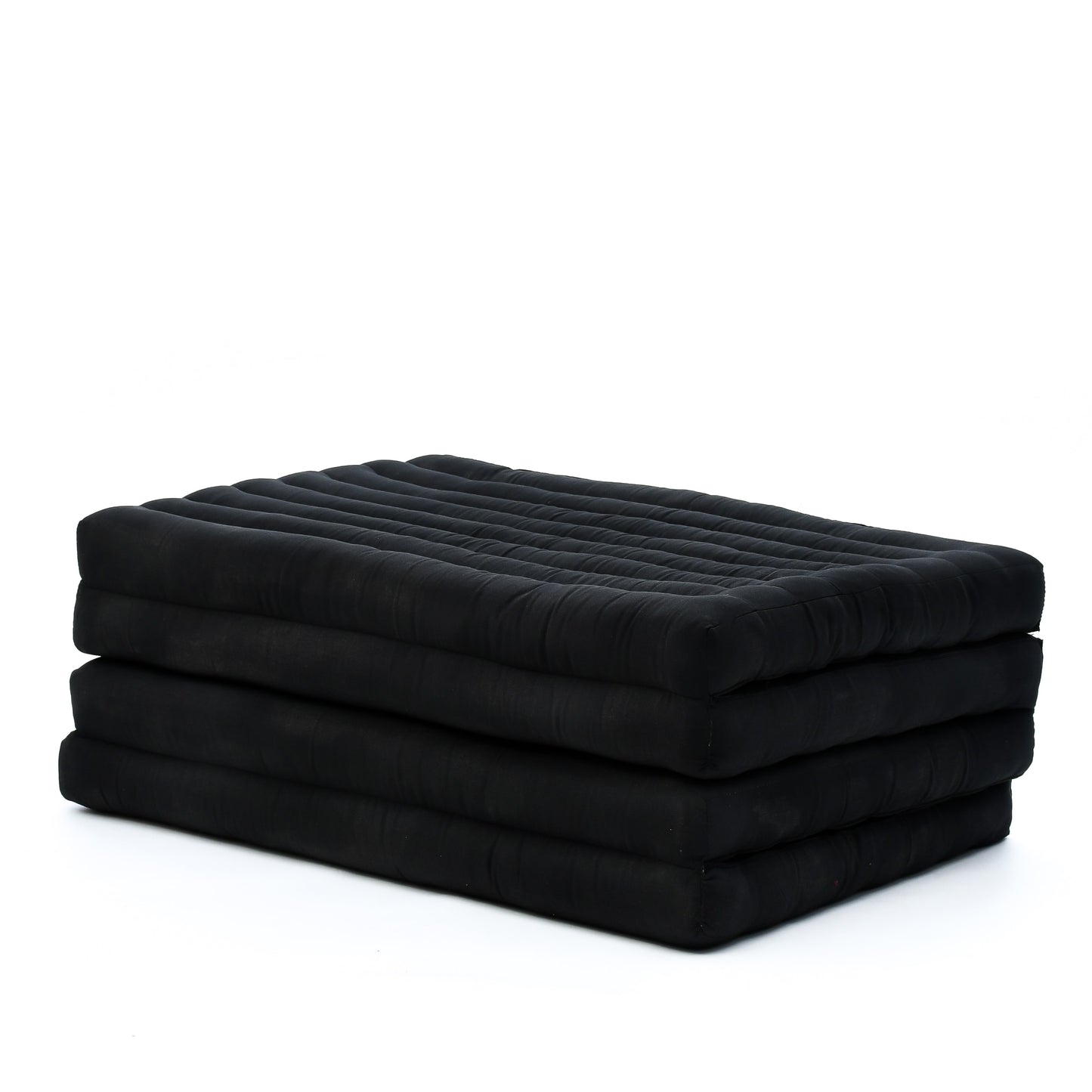 Kapok Folding Mattress – Thick Cotton Padded Guest Bed for Home, Sleeping & Mindfulness Corner, Cl02 - Black, M: 79x28