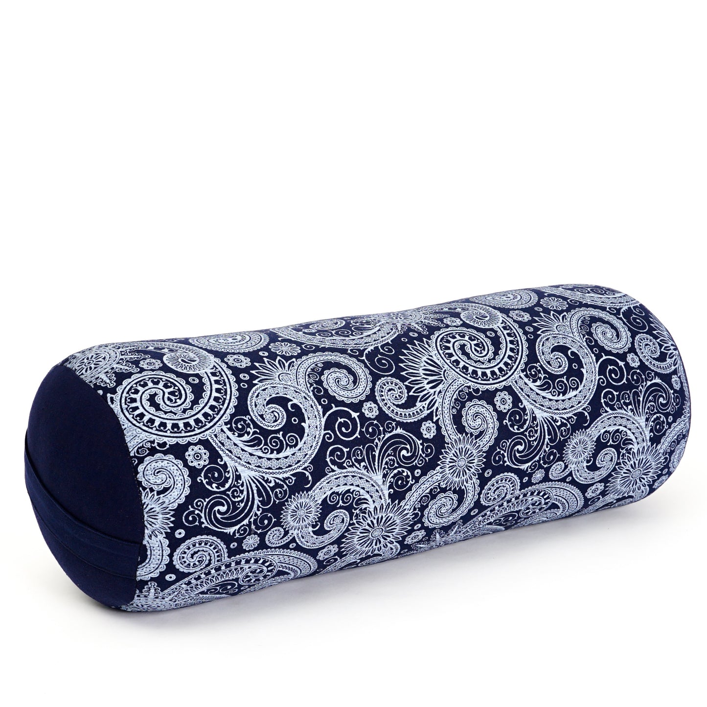 Large Yoga Bolster – Kapok-Filled Meditation Cushion with Cotton Cover, Cbt1 - Blue