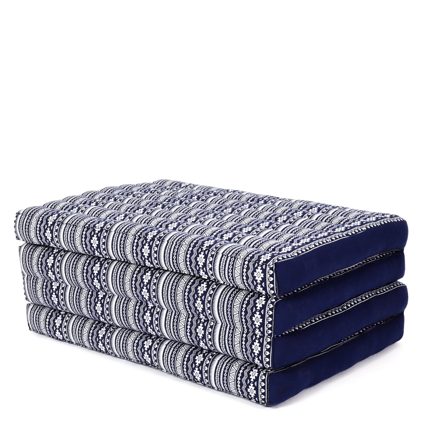 Kapok Folding Mattress – Thick Cotton Padded Guest Bed for Home, Sleeping & Mindfulness Corner, Cbt2 - Dark Blue, M: 79x28