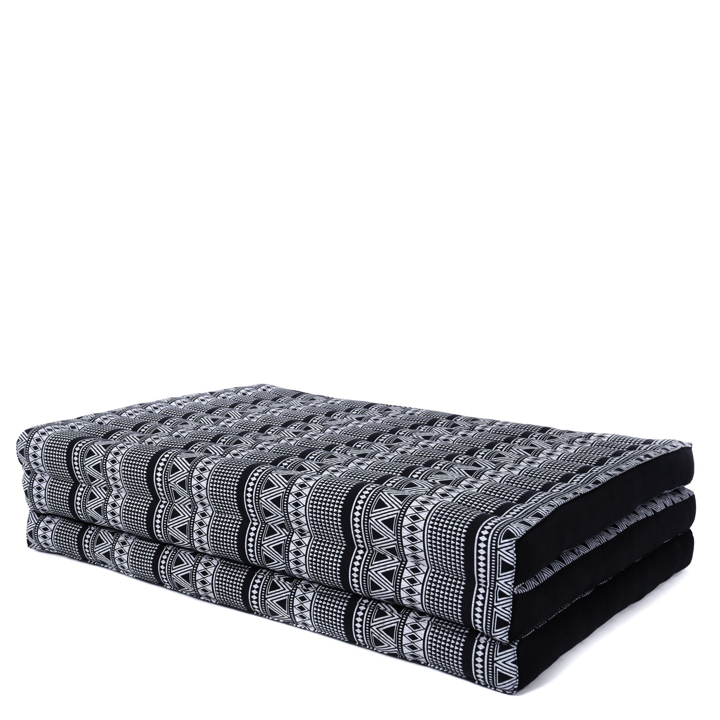 Kapok Folding Mattress – Thick Cotton Padded Guest Bed for Home, Sleeping & Mindfulness Corner, Cbt3 - Black, L: 79x39