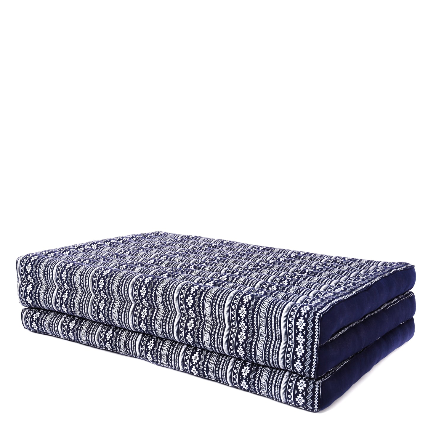 Kapok Folding Mattress – Thick Cotton Padded Guest Bed for Home, Sleeping & Mindfulness Corner, Cbt2 - Dark Blue, L: 79x39