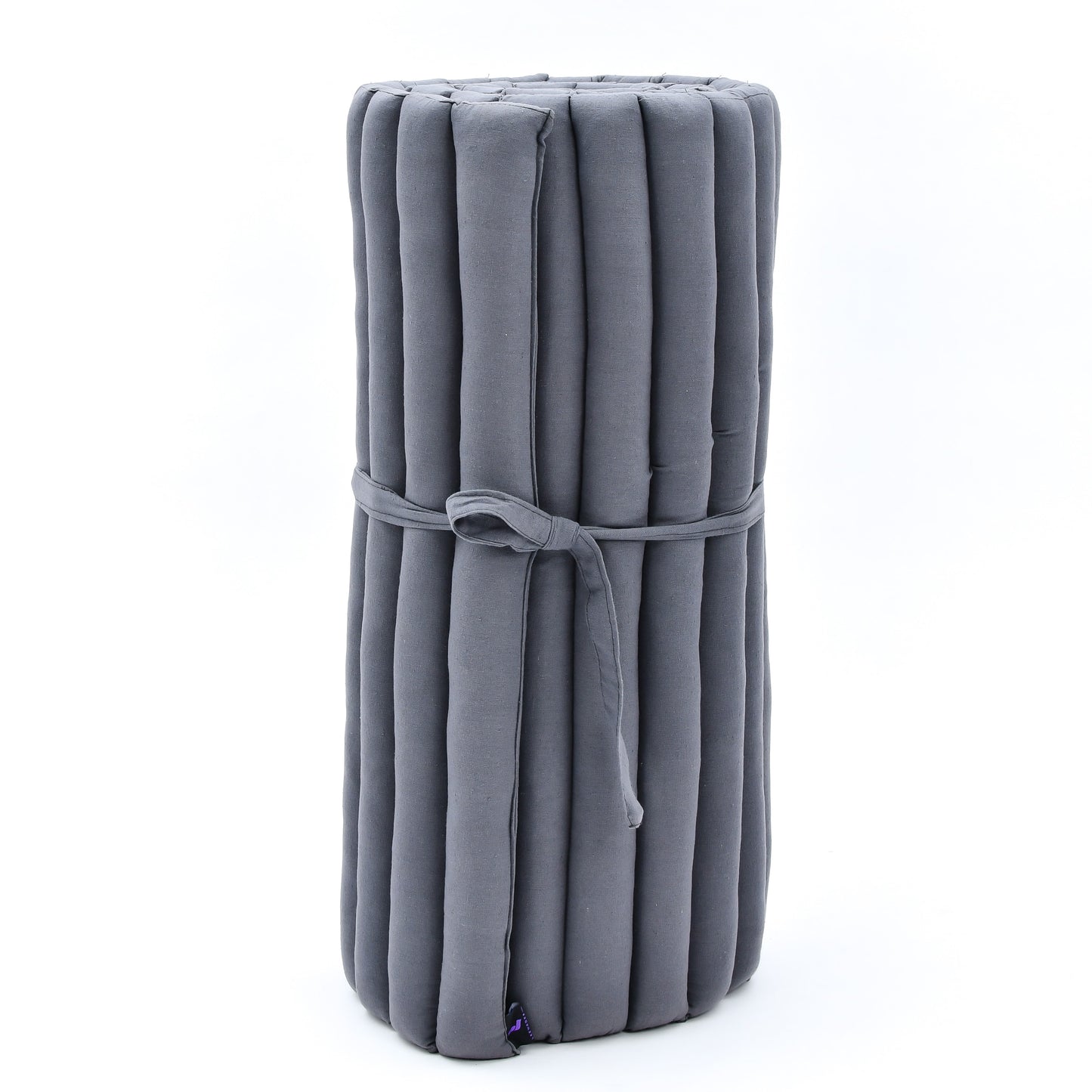 Kapok Roll-Up Mattress – Foldable Sleeping & Relax Mat with Cotton Cover for Home & Outdoor Use, Cl13 - Grey, M: 75x28