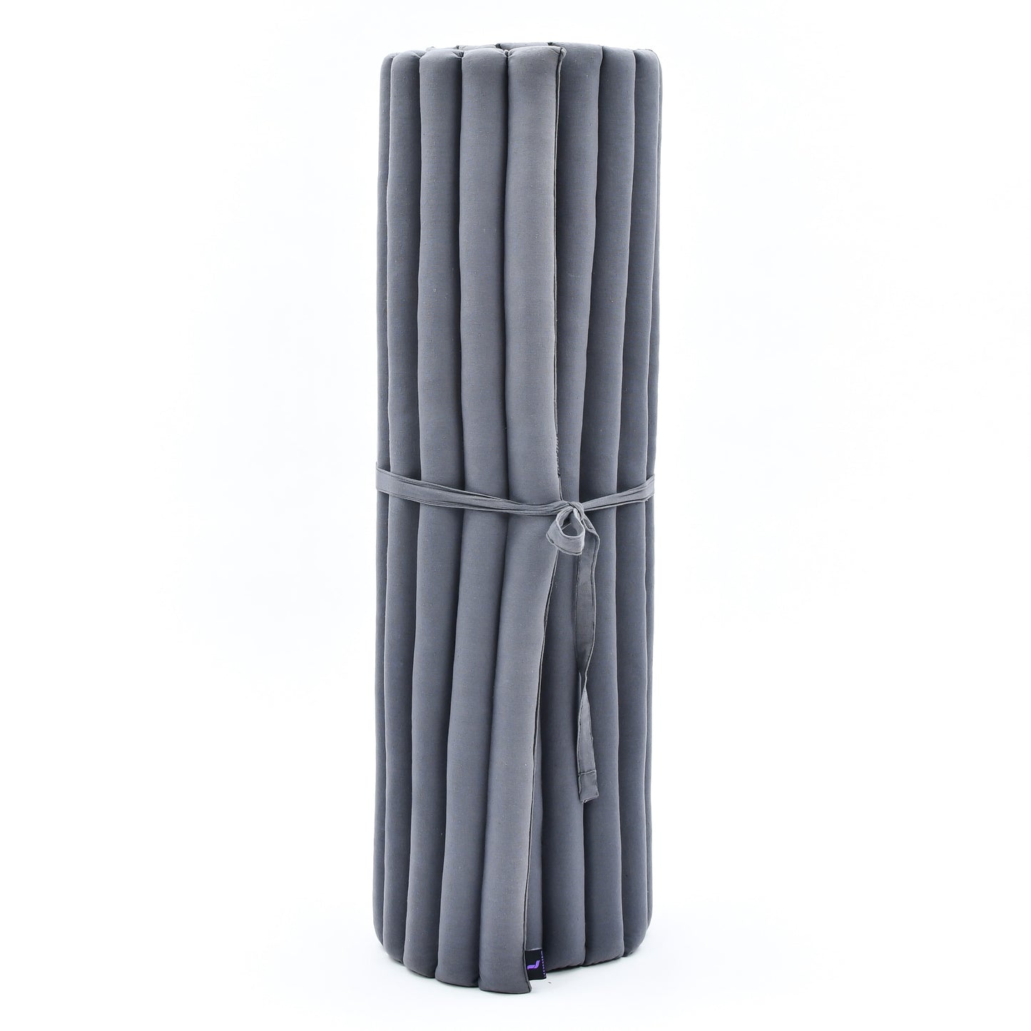 Kapok Roll-Up Mattress – Foldable Sleeping & Relax Mat with Cotton Cover for Home & Outdoor Use, Cl13 - Grey, L: 75x39