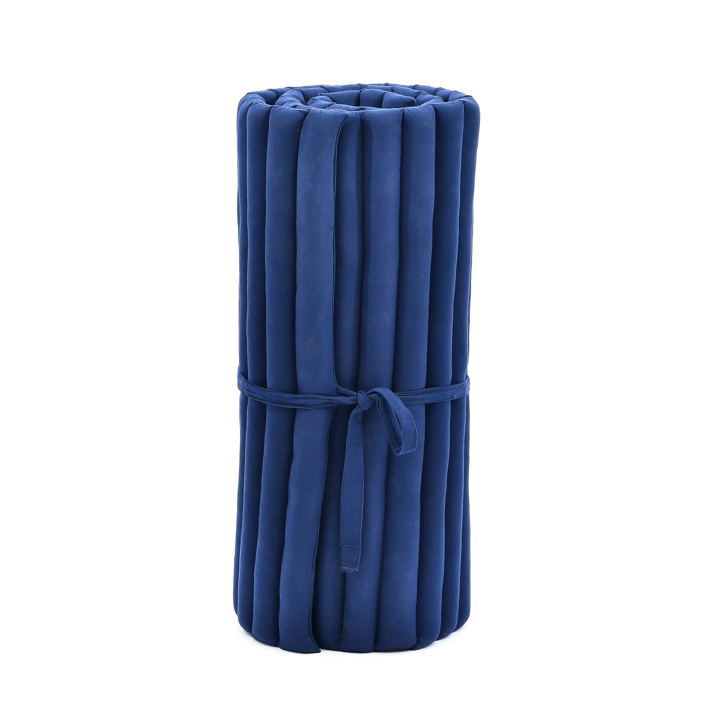 Kapok Roll-Up Mattress – Foldable Sleeping & Relax Mat with Cotton Cover for Home & Outdoor Use, Cl44 - blue, M: 75x28