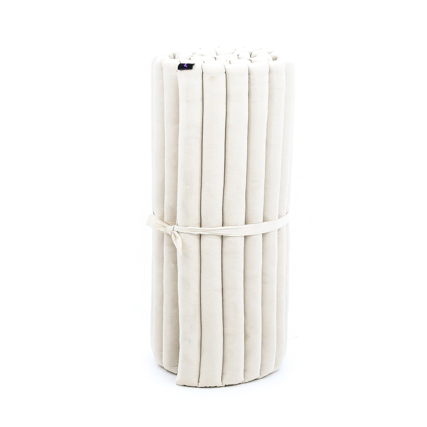 Kapok Roll-Up Mattress – Foldable Sleeping & Relax Mat with Cotton Cover for Home & Outdoor Use, Cl01 - Ecru, M: 75x28