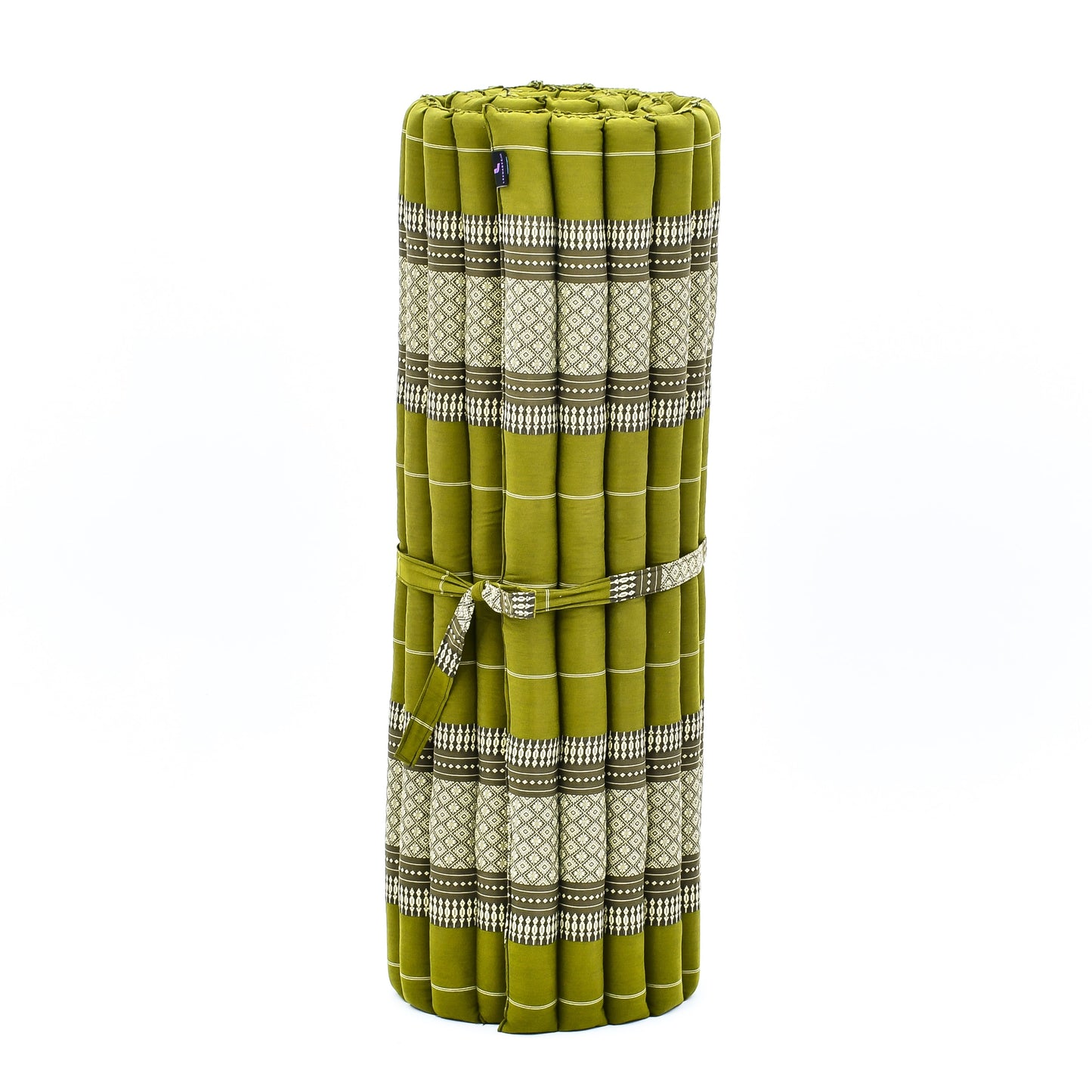 Kapok Roll-Up Mattress – Foldable Sleeping & Relax Mat with Cotton Cover for Home & Outdoor Use, Sf17 - Green, L: 75x39