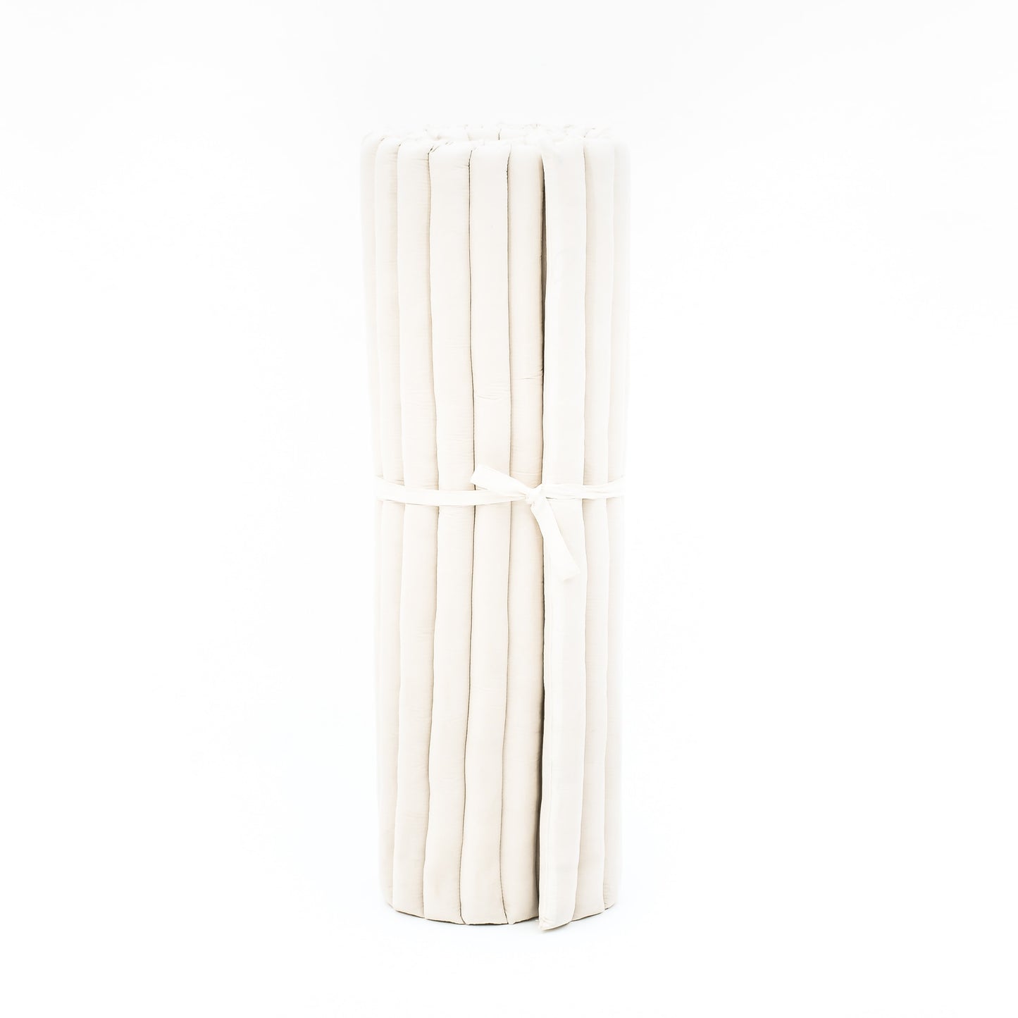 Kapok Roll-Up Mattress – Foldable Sleeping & Relax Mat with Cotton Cover for Home & Outdoor Use, Cl01 - Ecru, L: 75x39