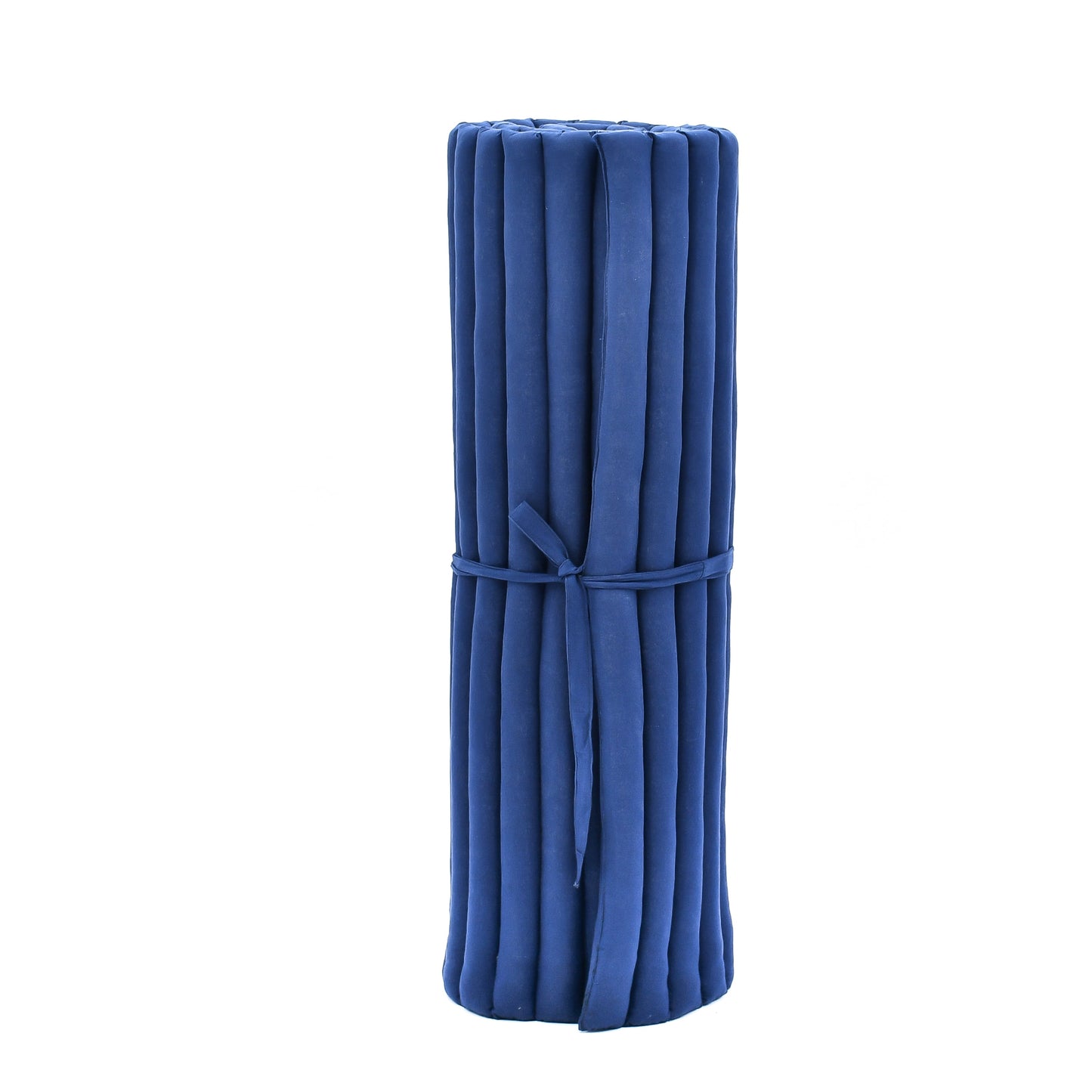 Kapok Roll-Up Mattress – Foldable Sleeping & Relax Mat with Cotton Cover for Home & Outdoor Use, Cl44 - blue, L: 75x39