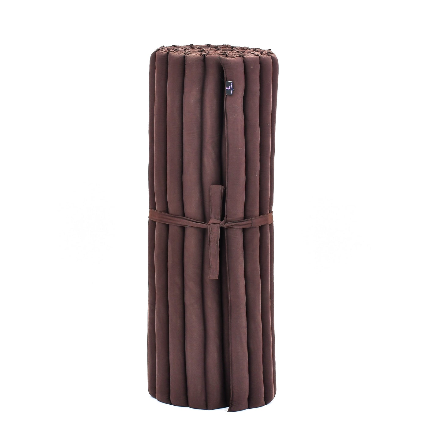 Kapok Roll-Up Mattress – Foldable Sleeping & Relax Mat with Cotton Cover for Home & Outdoor Use, Cl17 - Brown, L: 75x39