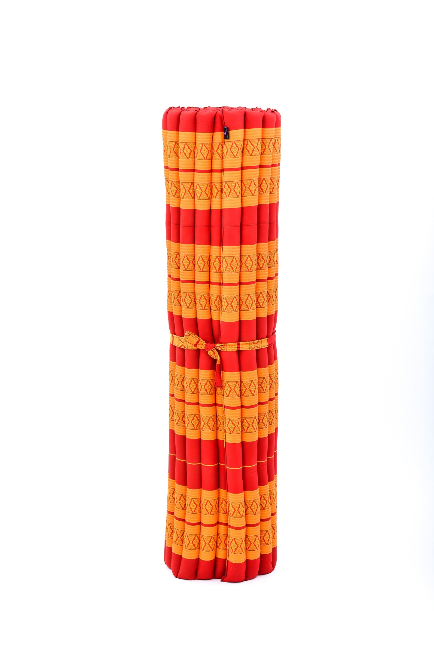 Kapok Roll-Up Mattress – Foldable Sleeping & Relax Mat with Cotton Cover for Home & Outdoor Use, Sf02 - Orange, XL: 75x57