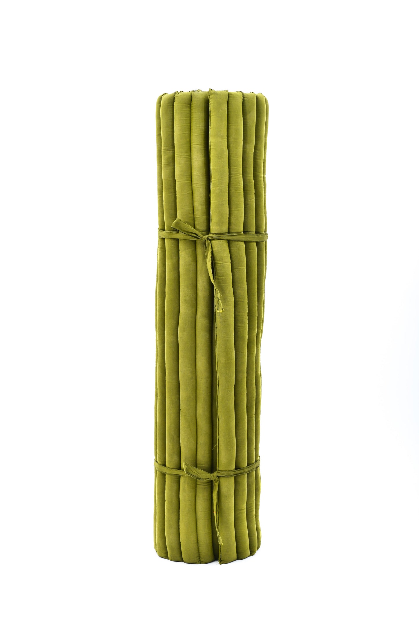 Kapok Roll-Up Mattress – Foldable Sleeping & Relax Mat with Cotton Cover for Home & Outdoor Use, Cl23 - Green, XL: 75x57