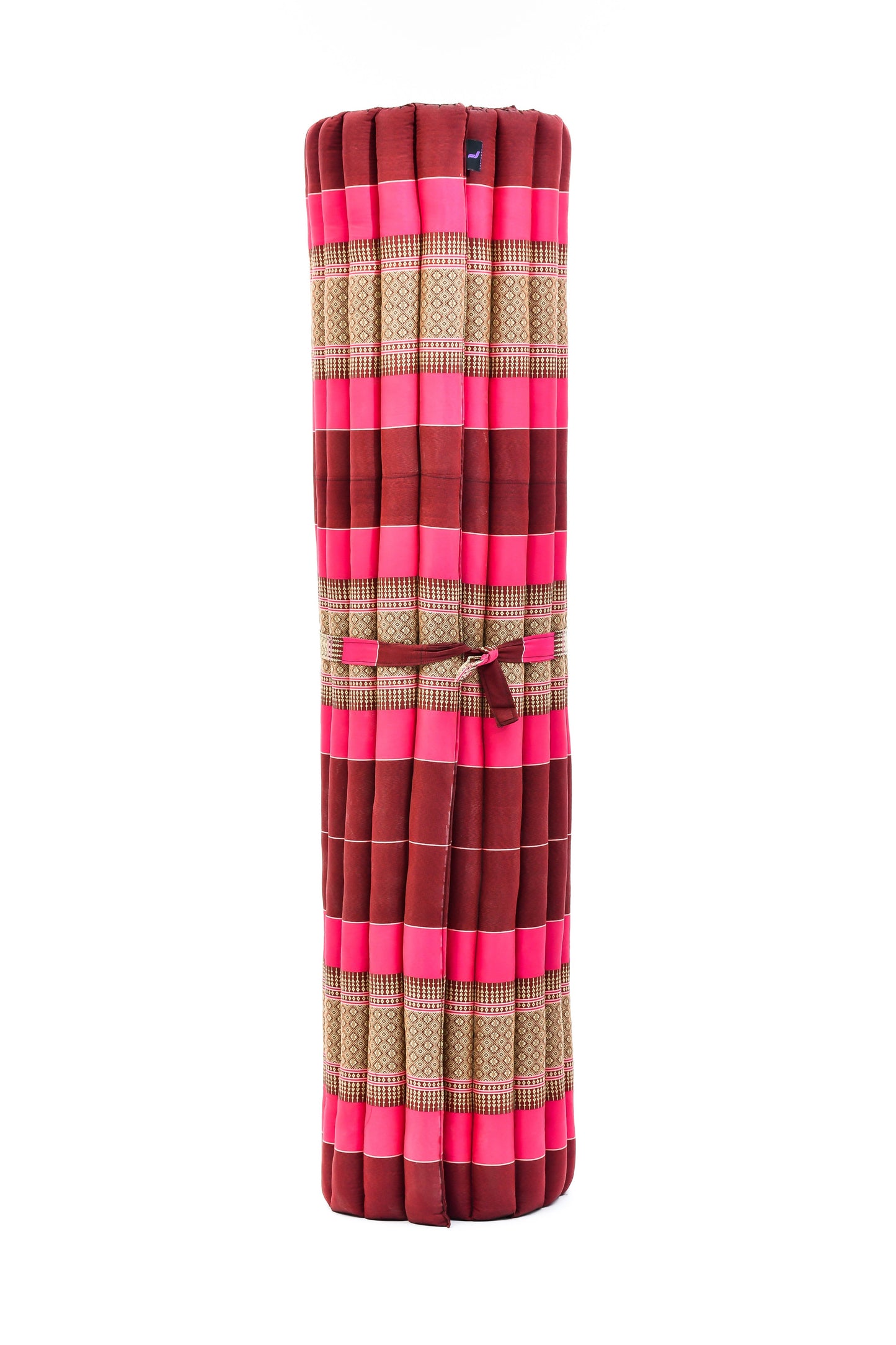 Kapok Roll-Up Mattress – Foldable Sleeping & Relax Mat with Cotton Cover for Home & Outdoor Use, Sf29 - Auburn, Pink, XL: 75x57