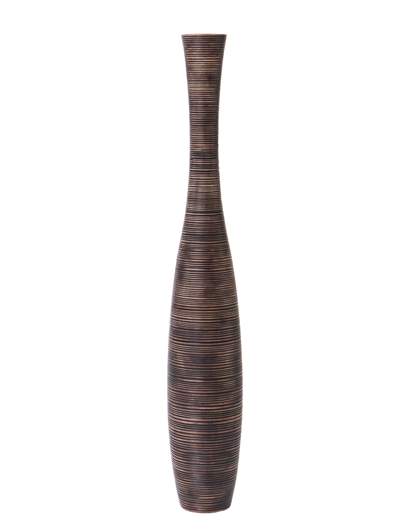 Large Resin Floor Vase – Stylish Waterproof Vase for Fresh & Dried Flowers, brown, 41 inches