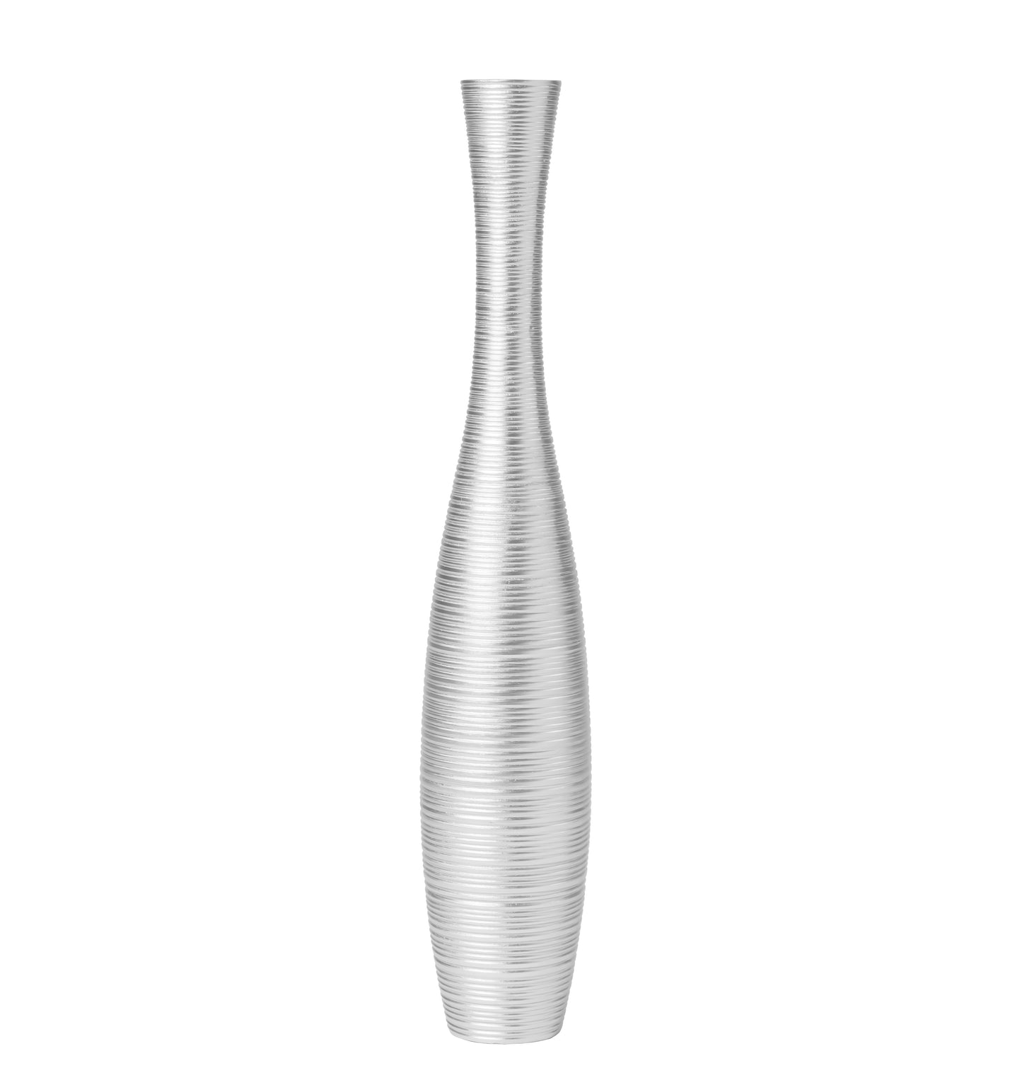 Large Resin Floor Vase – Stylish Waterproof Vase for Fresh & Dried Flowers, silver, 26 inches
