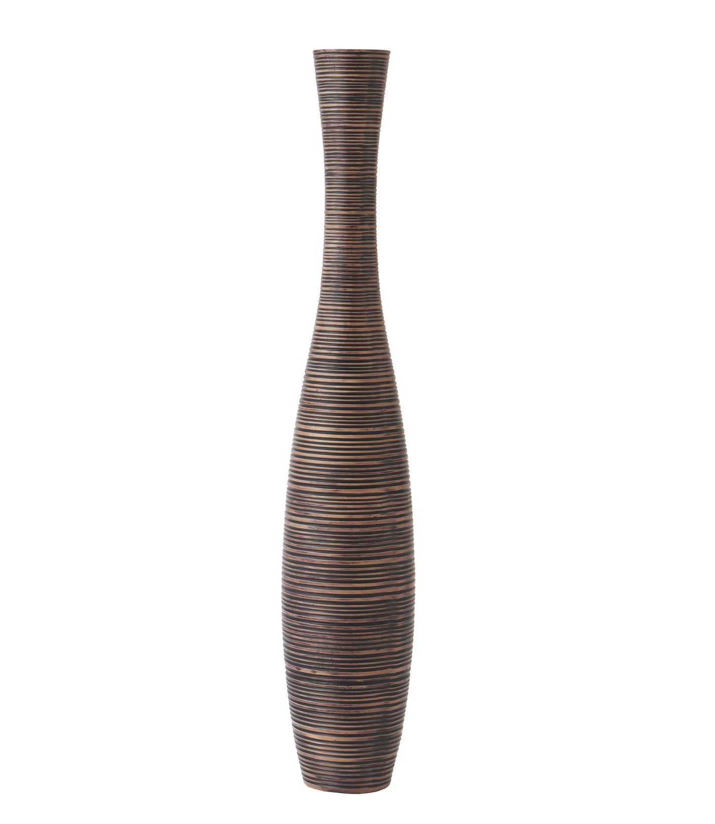 Large Resin Floor Vase – Stylish Waterproof Vase for Fresh & Dried Flowers, brown, 26 inches