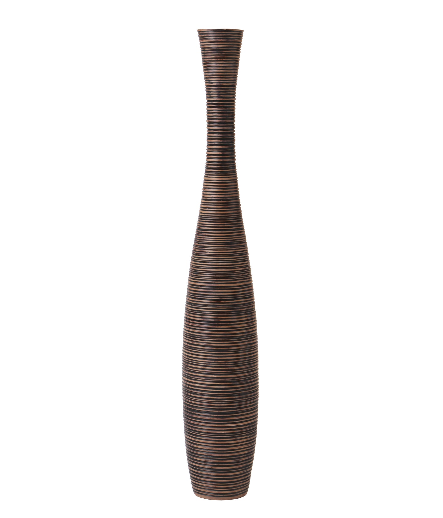 Large Resin Floor Vase – Stylish Waterproof Vase for Fresh & Dried Flowers, brown, 34 inches
