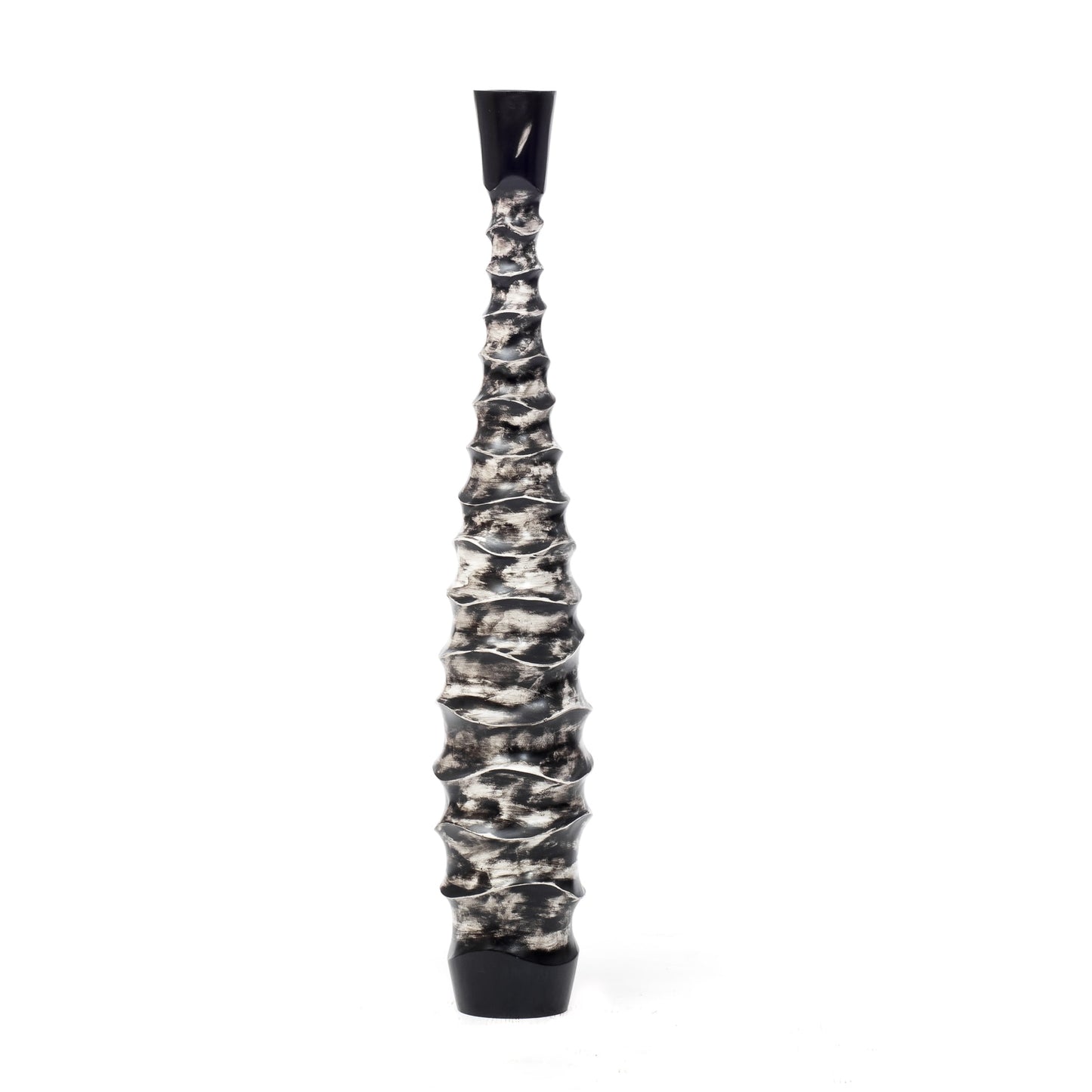 Large Mango Wood Floor Vase – Handcrafted Decorative Highlight from Thailand