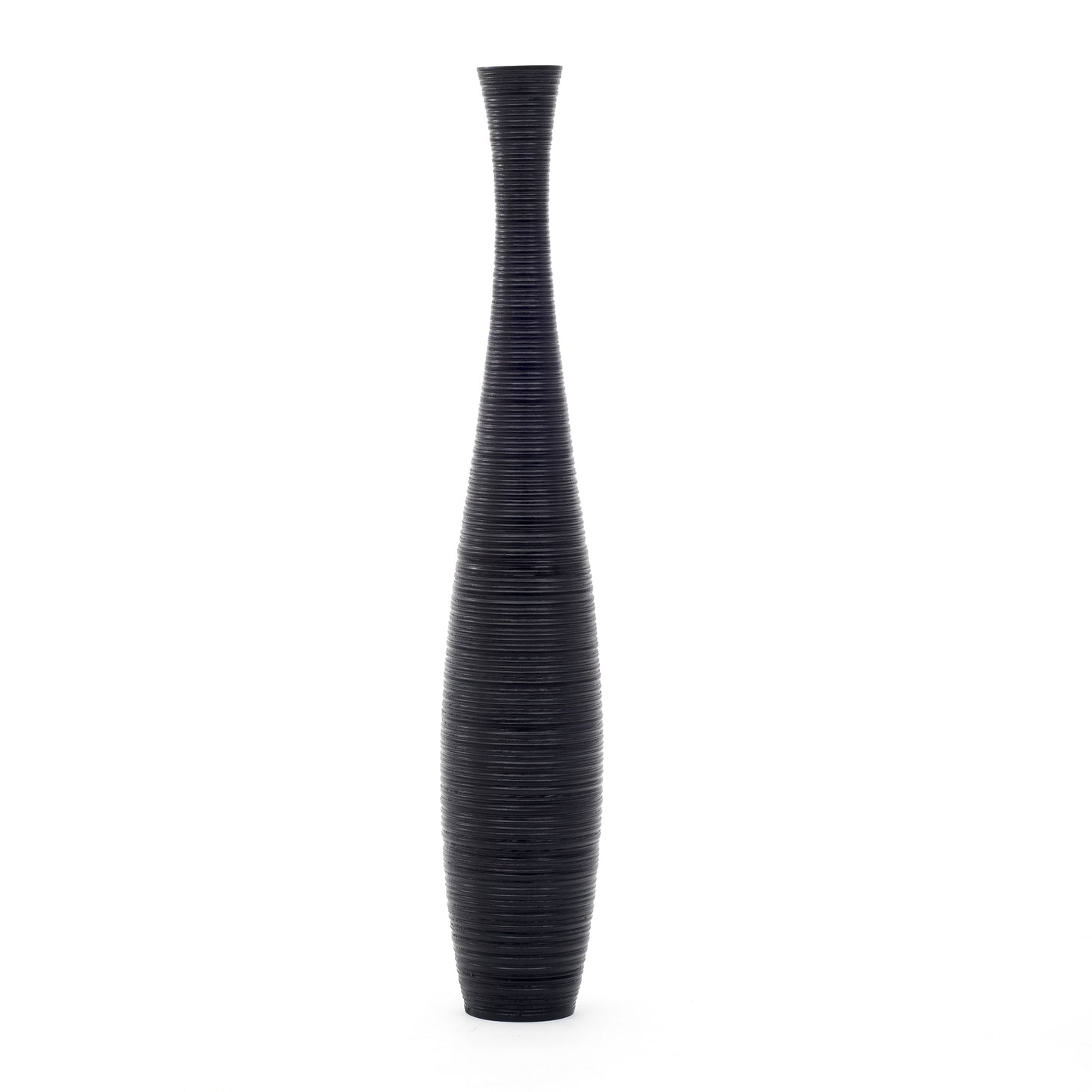 Large Mango Wood Floor Vase – Handcrafted Decorative Highlight from Thailand