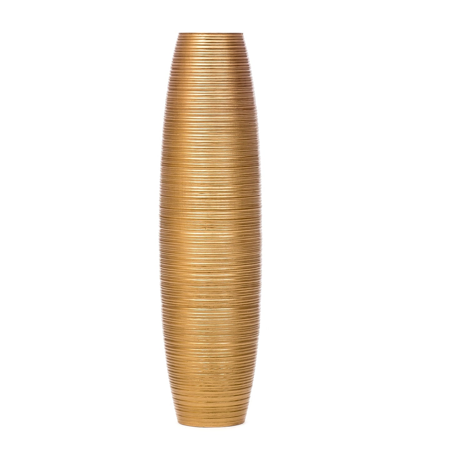 Large Mango Wood Floor Vase – Handcrafted Decorative Highlight from Thailand