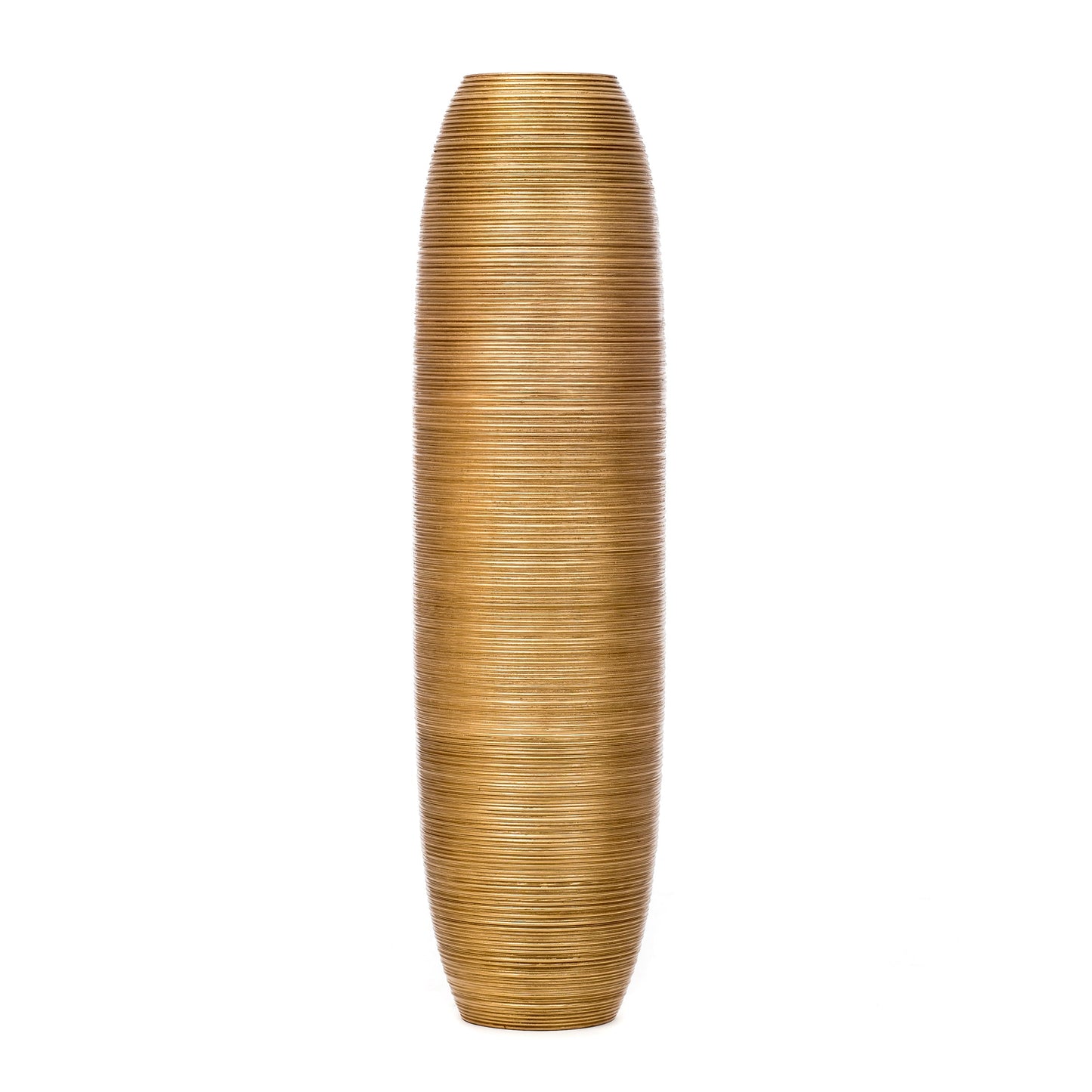Large Mango Wood Floor Vase – Handcrafted Decorative Highlight from Thailand