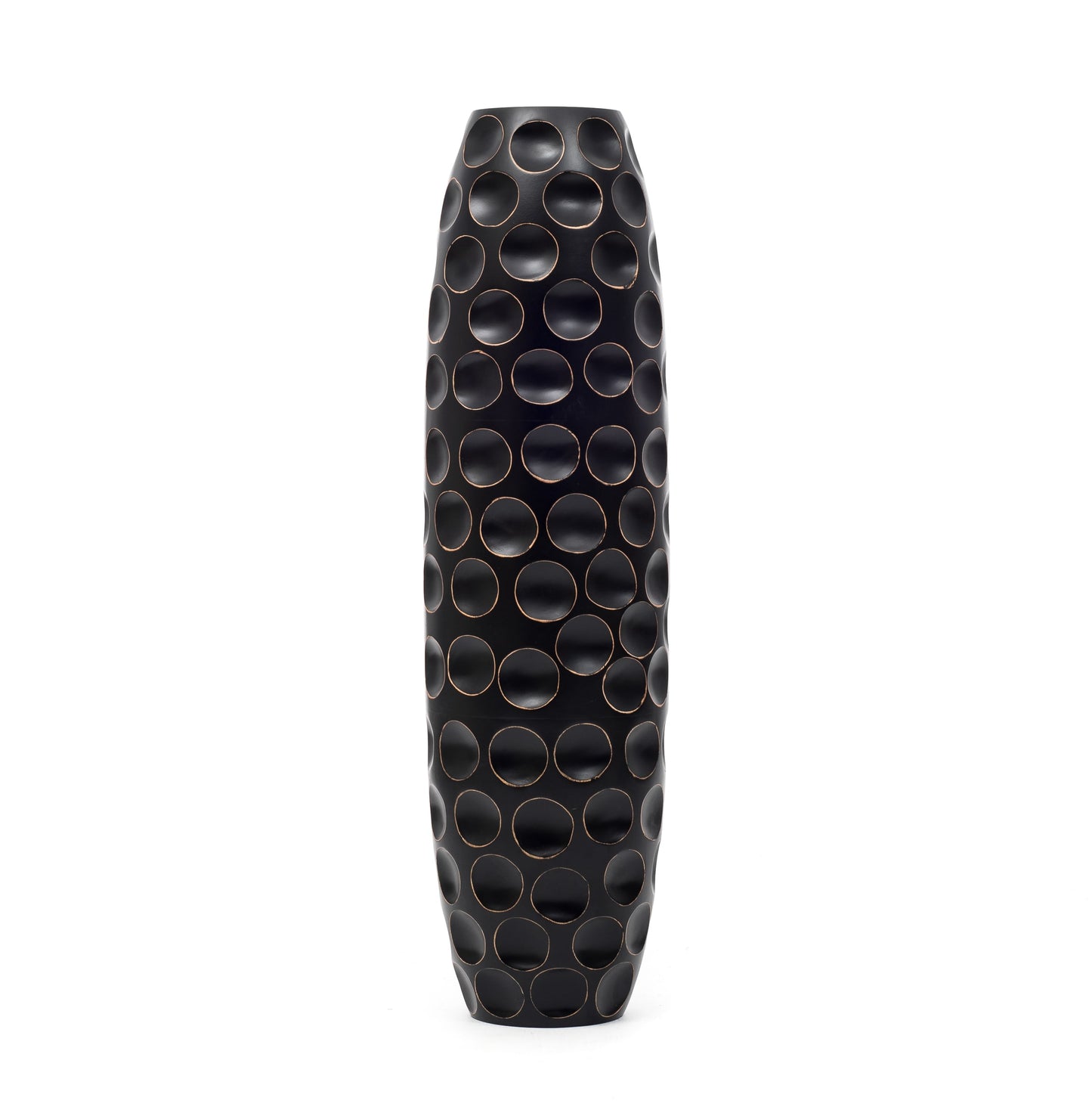 Large Mango Wood Floor Vase – Handcrafted Decorative Highlight from Thailand