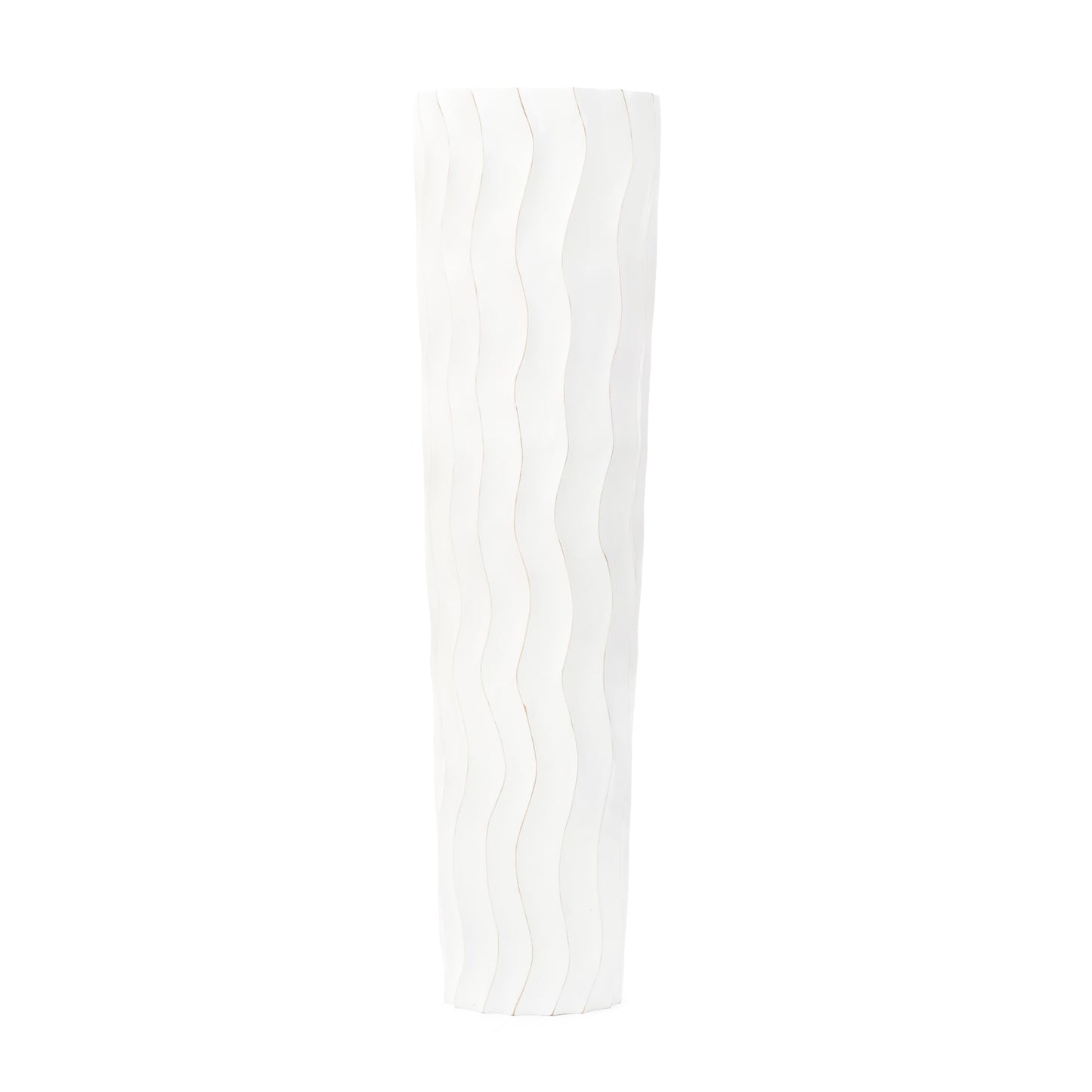 Large Mango Wood Floor Vase – Handcrafted Decorative Highlight from Thailand
