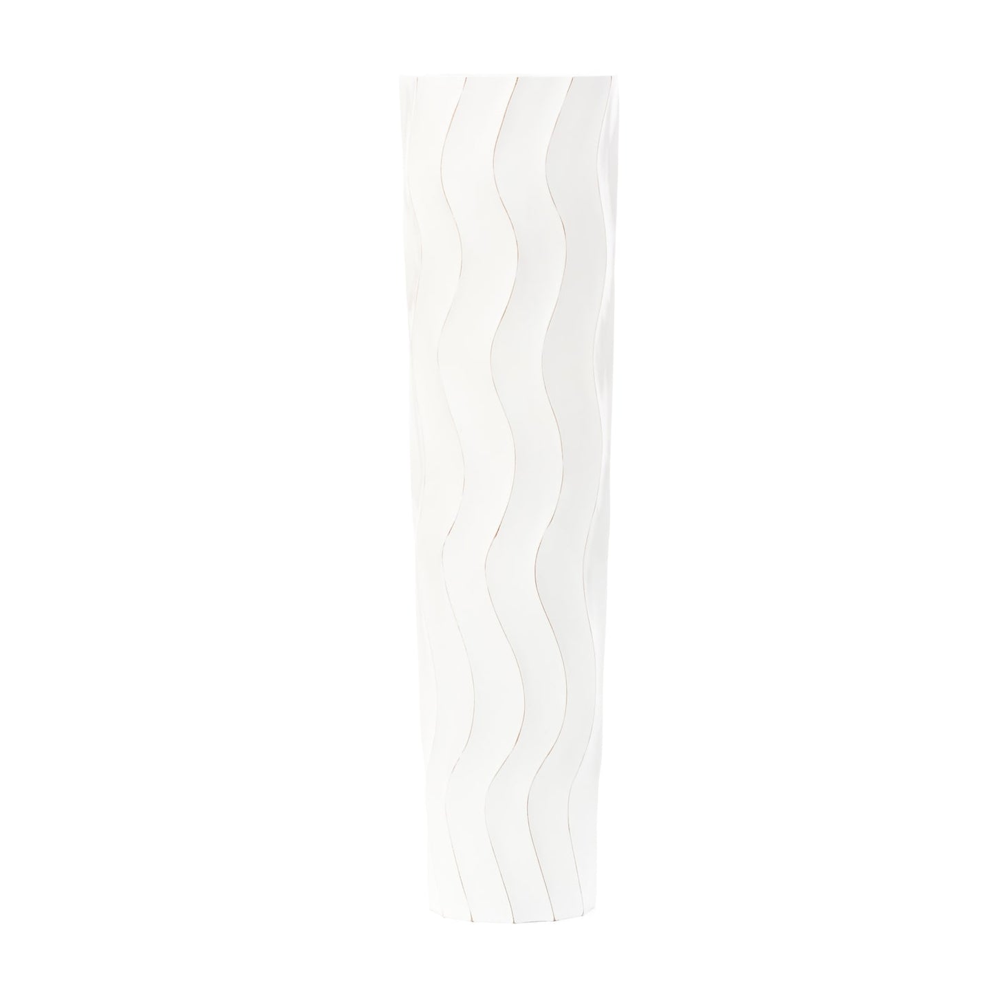 Large Mango Wood Floor Vase – Handcrafted Decorative Highlight from Thailand