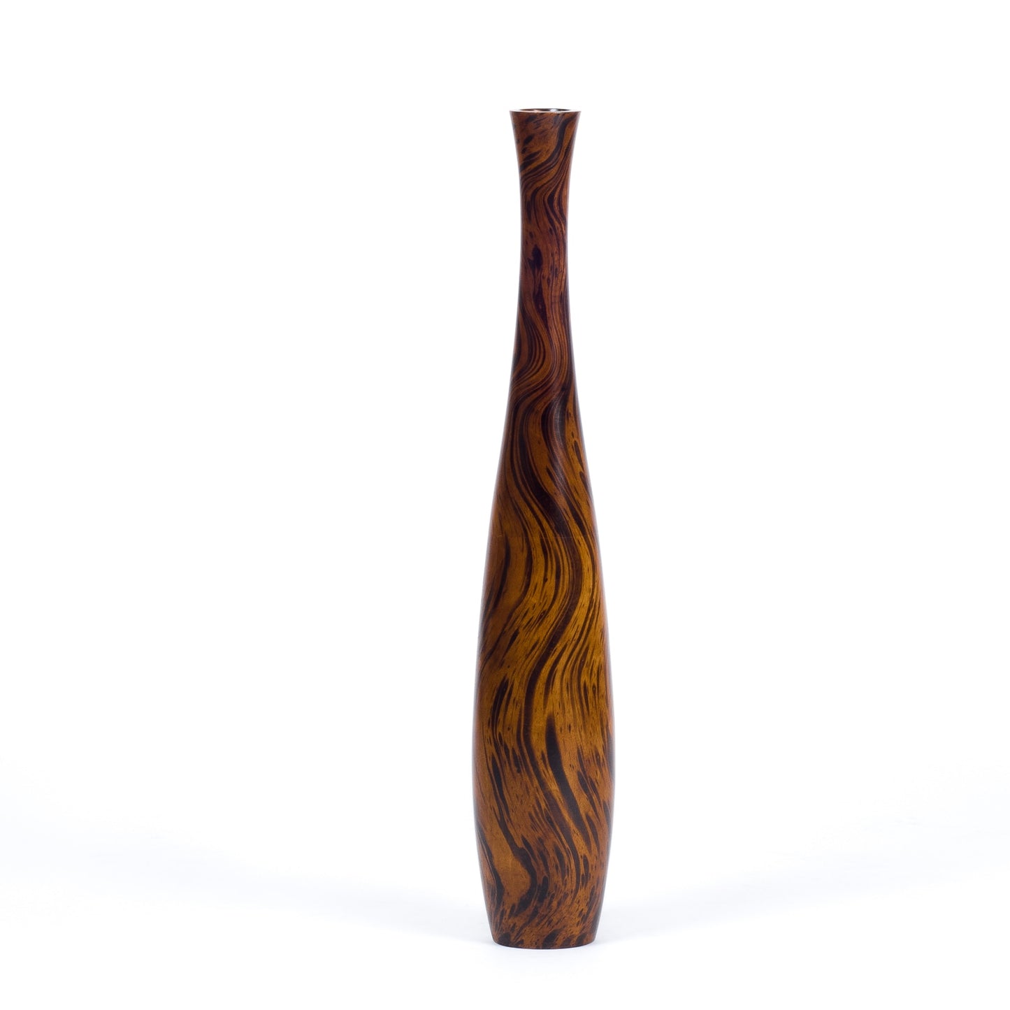 Large Mango Wood Floor Vase – Handcrafted Decorative Highlight from Thailand