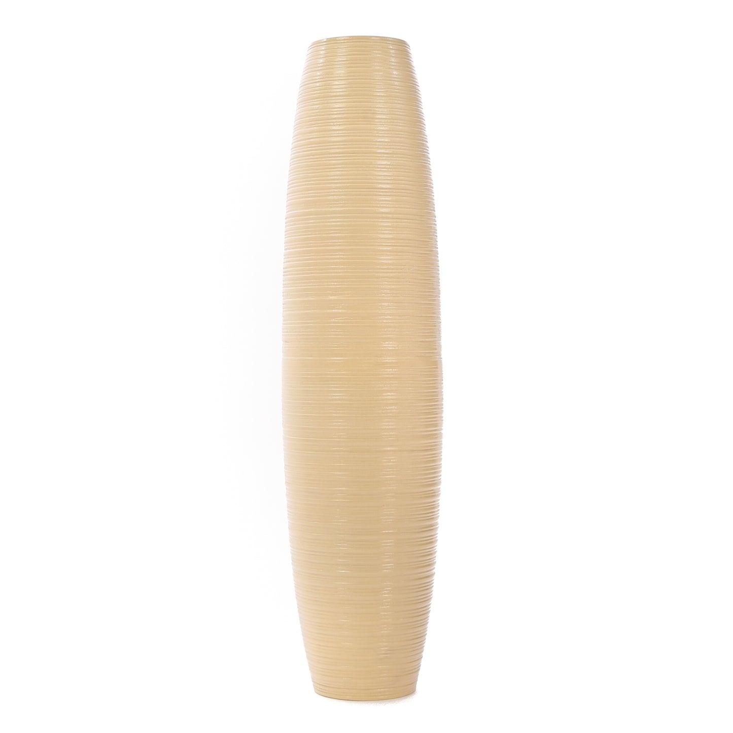 Large Mango Wood Floor Vase – Handcrafted Decorative Highlight from Thailand