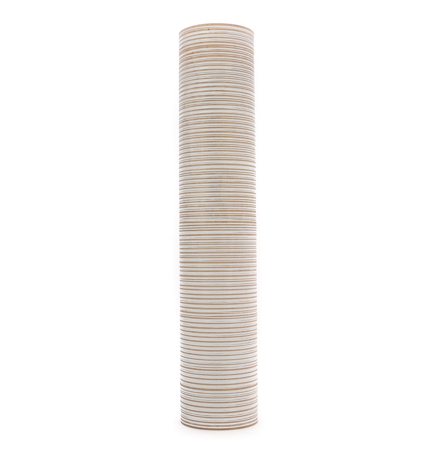 Large Mango Wood Floor Vase – Handcrafted Decorative Highlight from Thailand, white wash, 34 inches