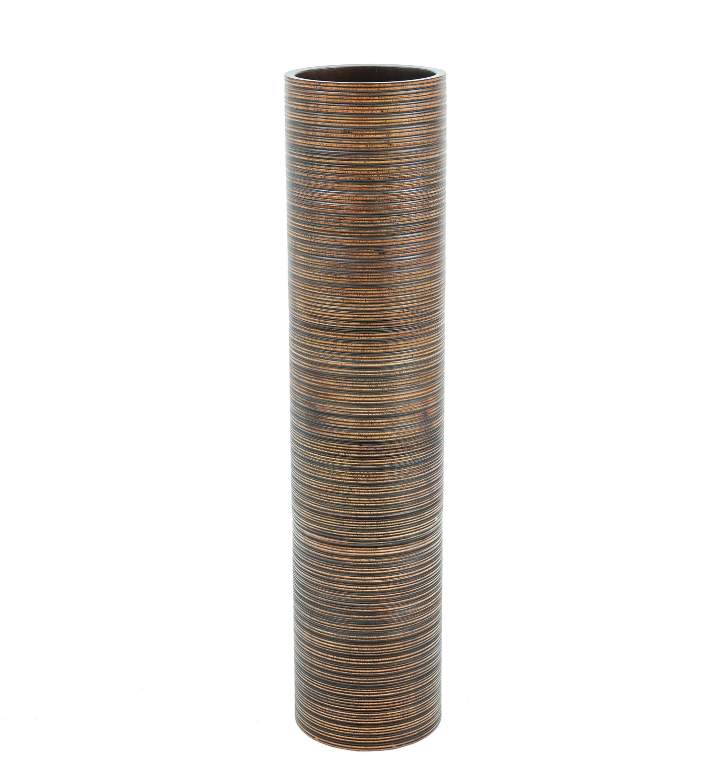 Large Mango Wood Floor Vase – Handcrafted Decorative Highlight from Thailand